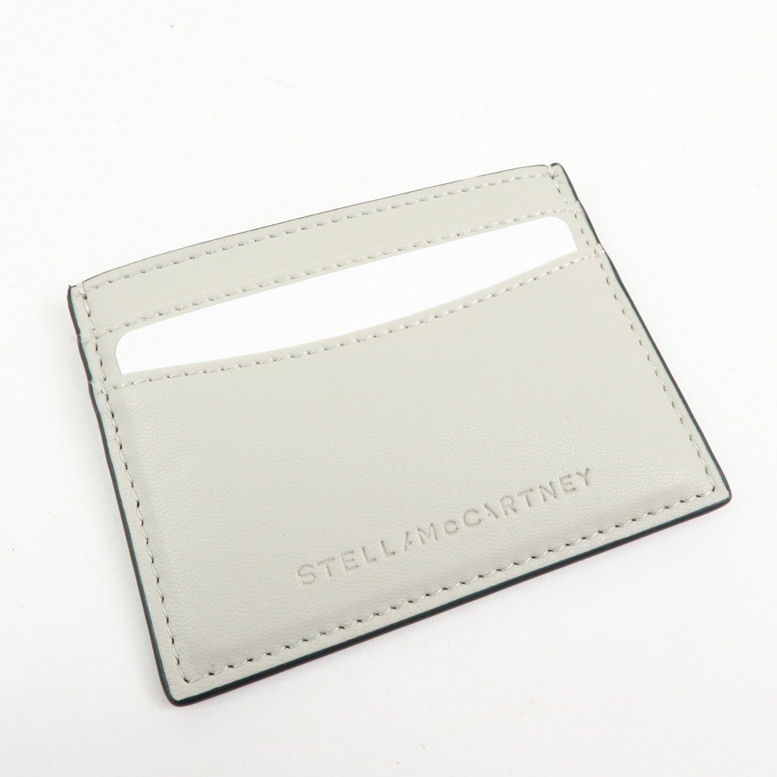 STELLA MCCARTNEY Faux Vegan Leather Compact Wallet Card Case