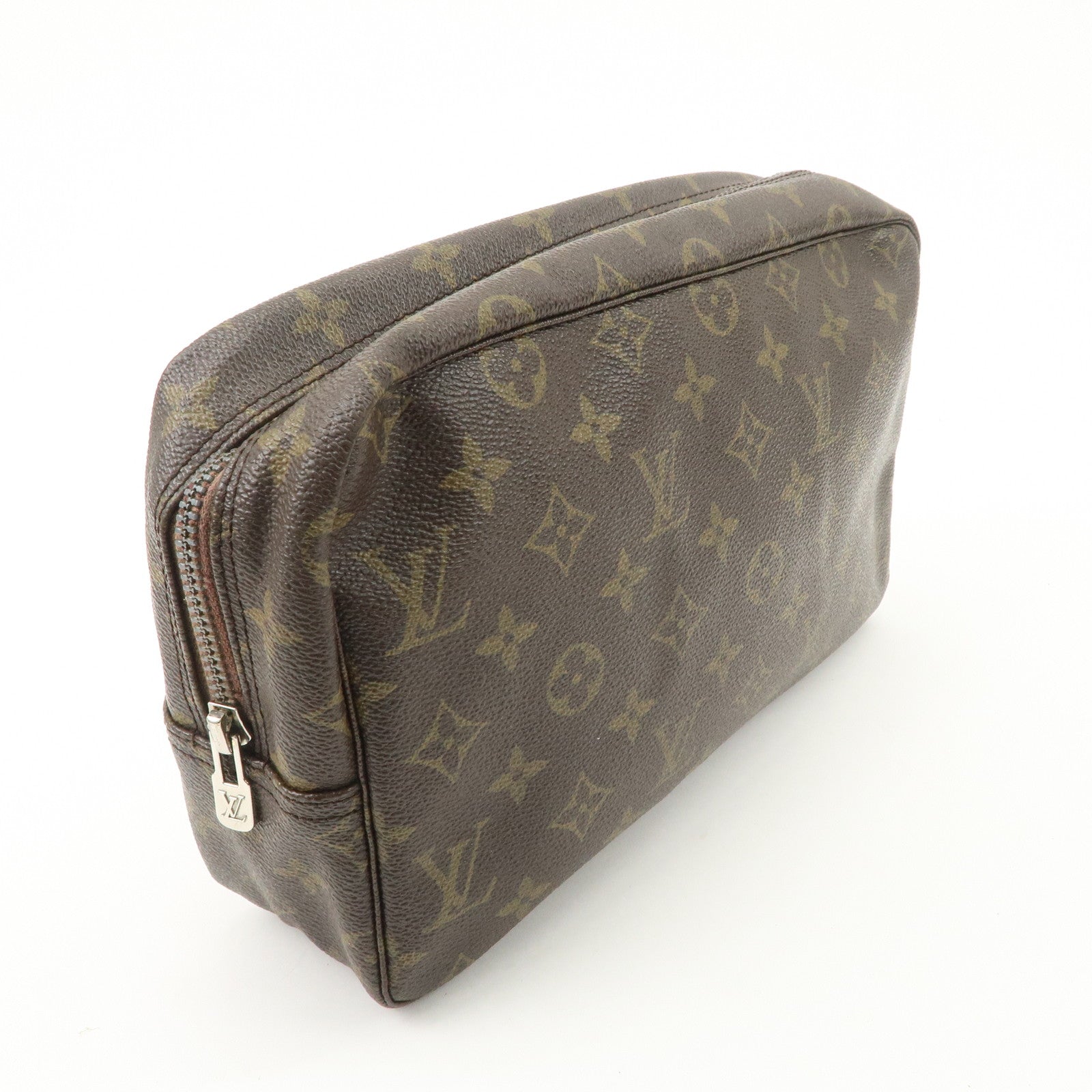 Louis Vuitton Monogram Trousse Toilette 28 Pouch Brown M47522 Used