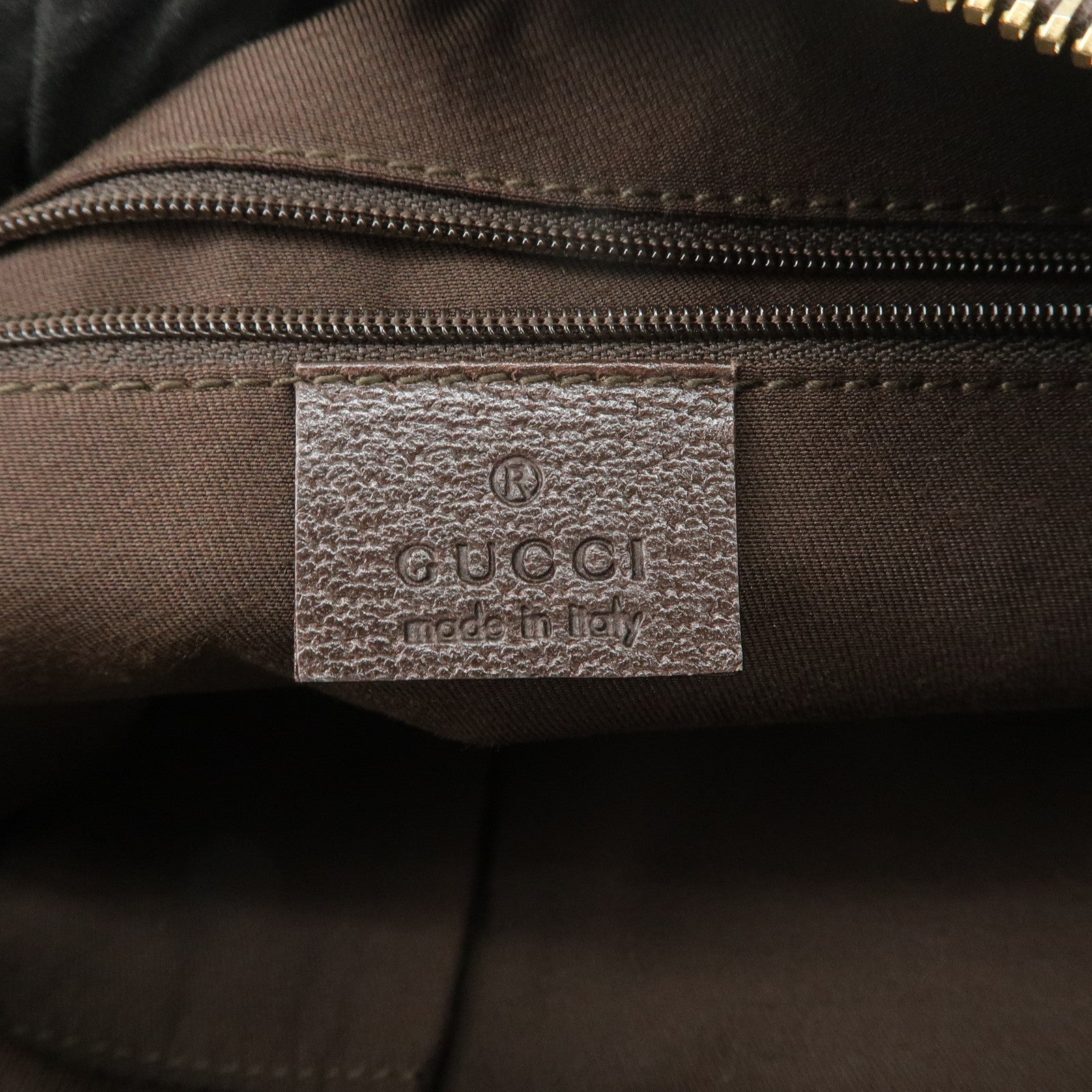 GUCCI GG Canvas Shoulder Bag Hand Bag Beige Brown 146244