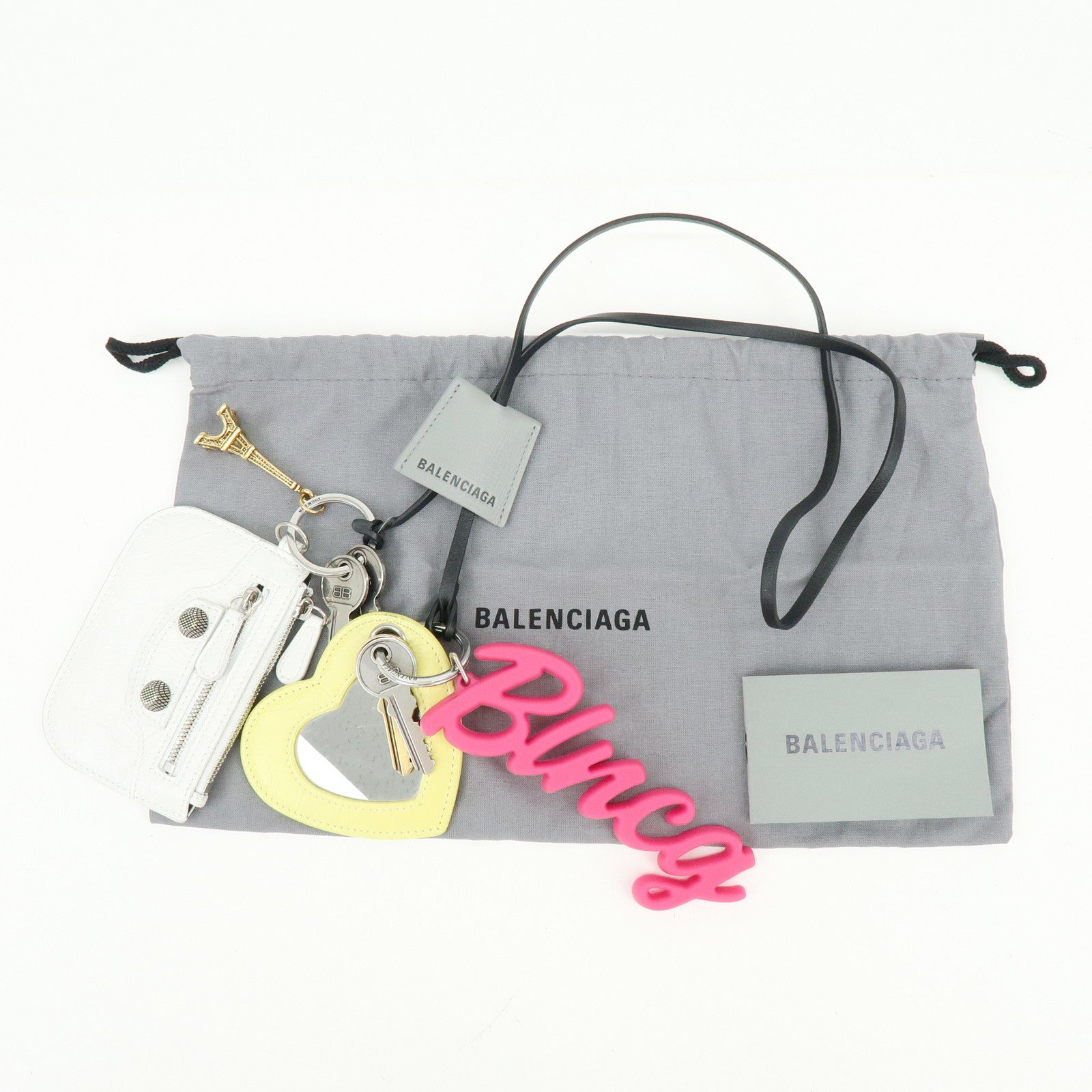 BALENCIAGA Le Cagole Girly Bag Charm Key Chain 7956572AA9D1191