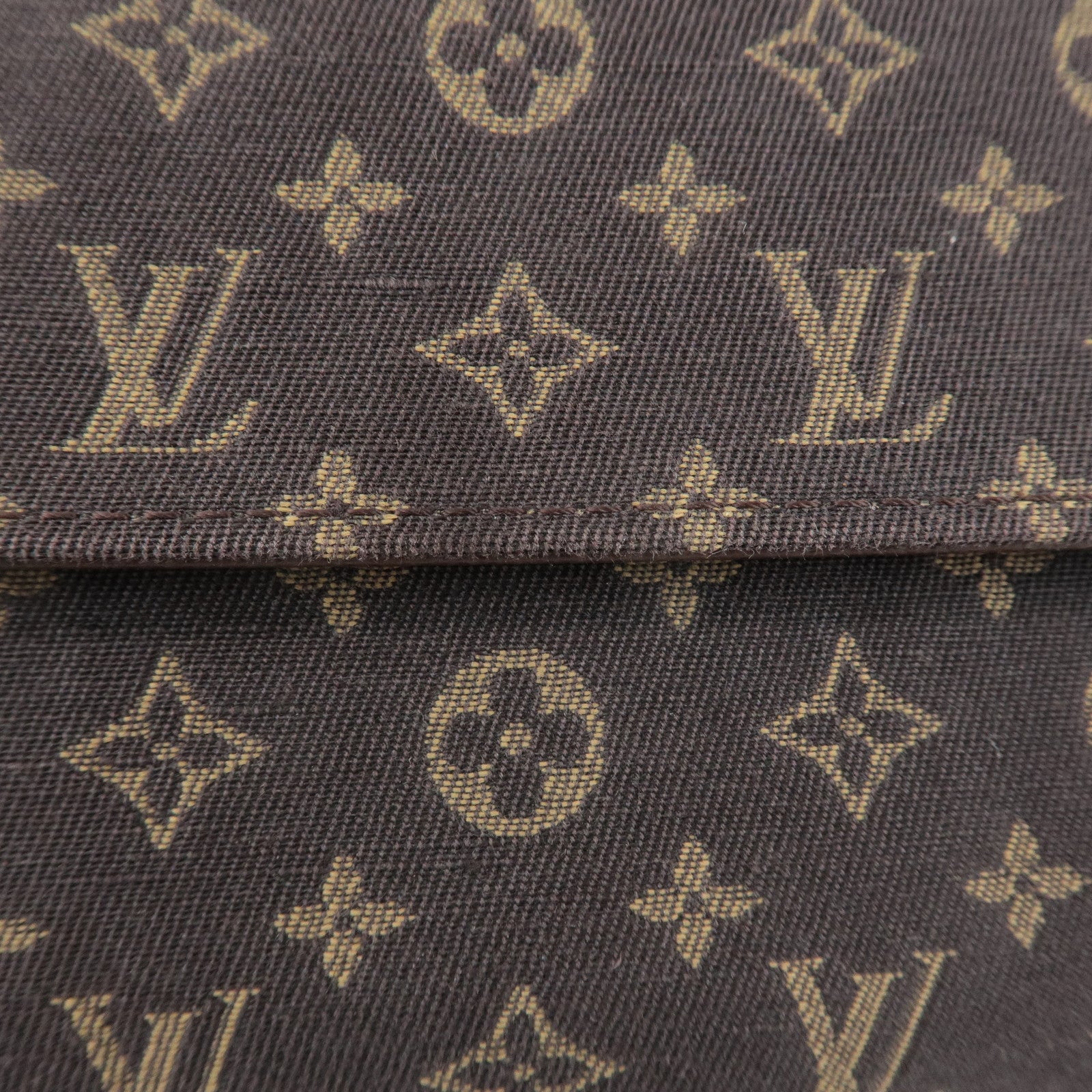 Louis Vuitton Monogram Mini Lin Portefeuille Sarah Long Wallet M95234 Used