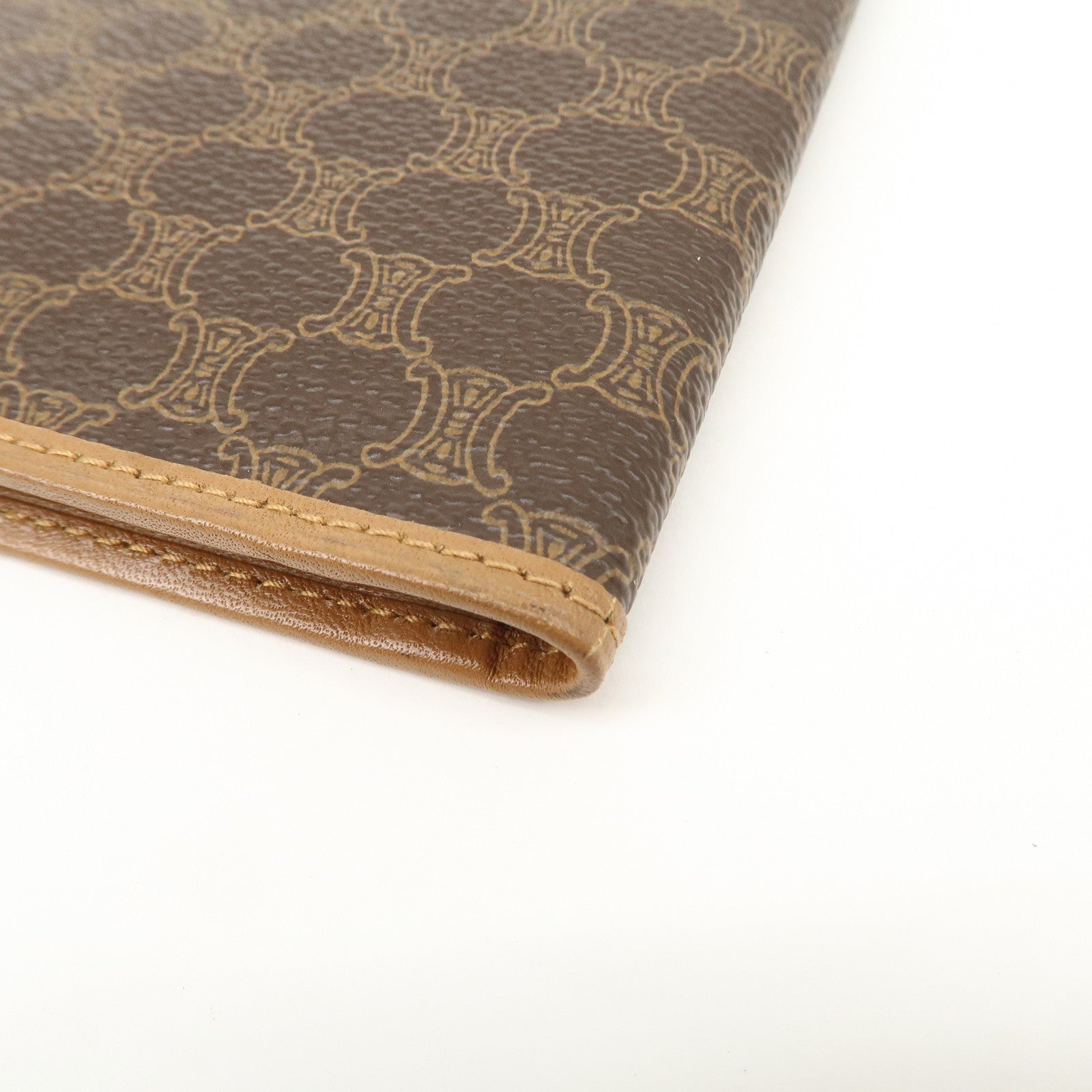 CELINE Macadam PVC Leather Long Wallet Brown