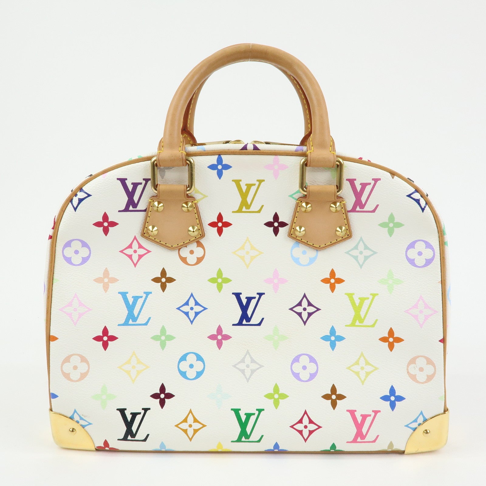Louis Vuitton Monogram Multicolor Trouville Hand Bag Blanc M92663
