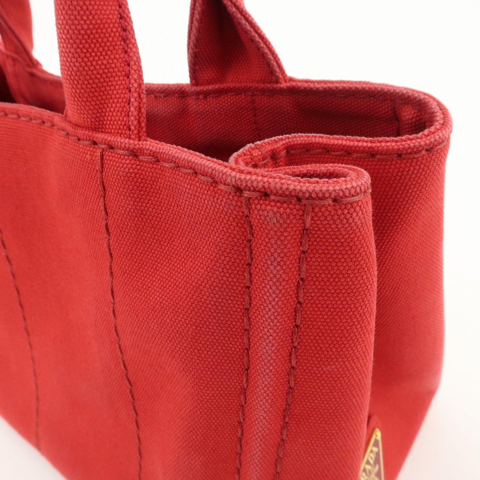 PRADA Logo Canapa Canvas Mini 2Way Bag Hand Shoulder Bag B2349G