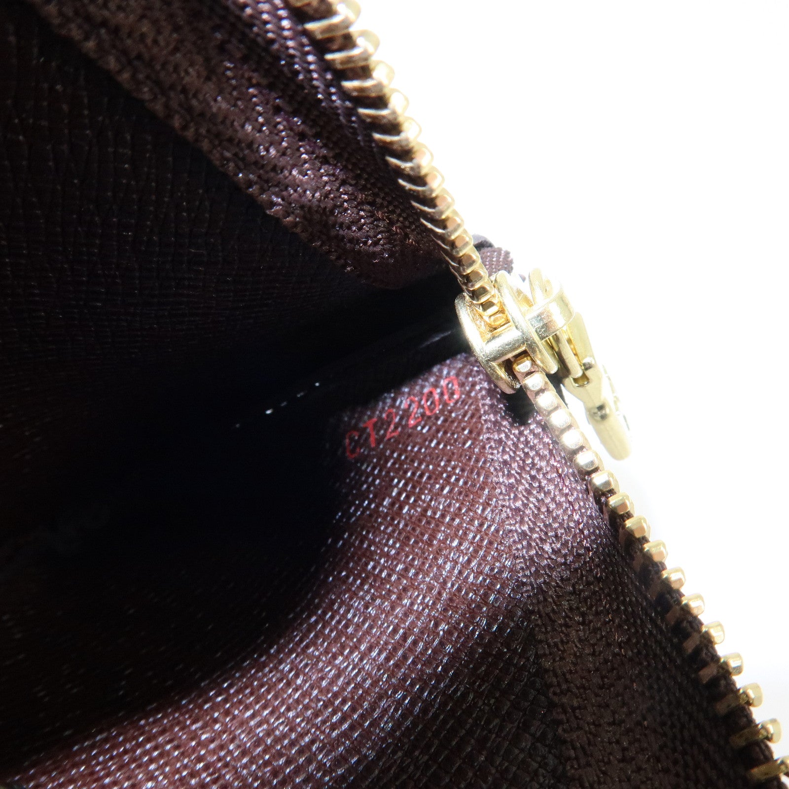 Louis Vuitton Damier Canvas Pochette Cles Damier Ebene N62658