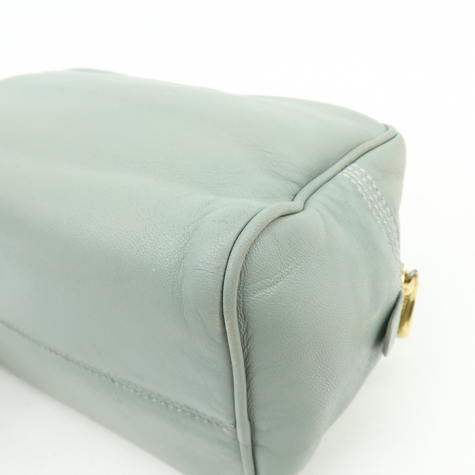 LOEWE Anagram Nappa Leather Mini Hand Bag Blue