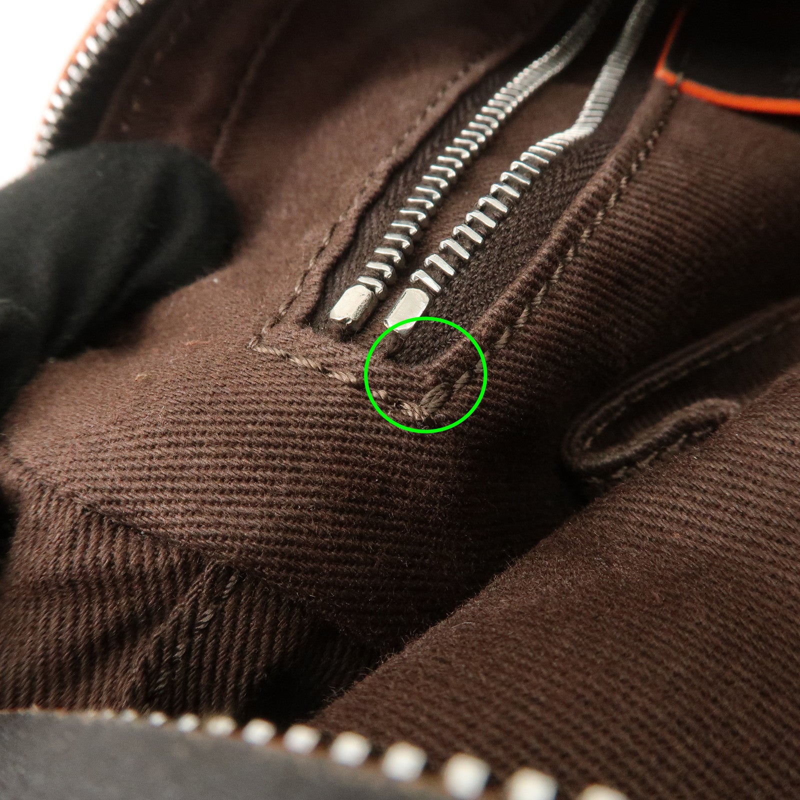 CELINE Macadam Leather Canvas Shoulder Bag Crossbody Bag Used