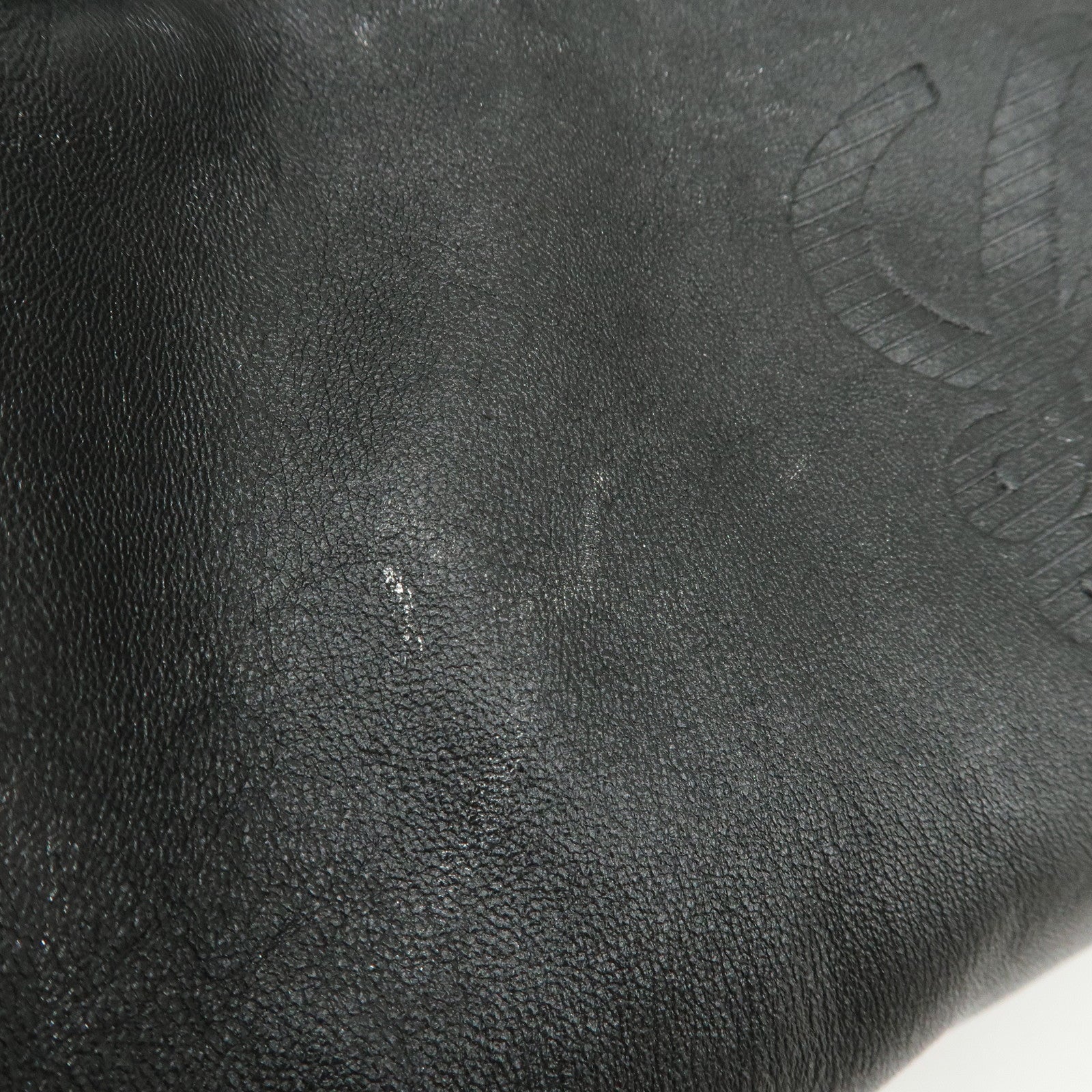 LOEWE Anagram Nappa Aire Leather Hand Bag Shoulder Bag Black