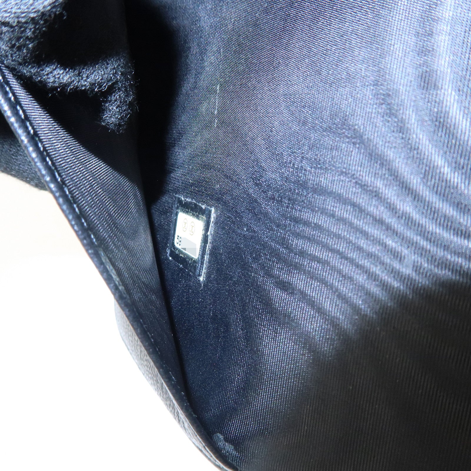 CHANEL COCO Mark Leather Planner Cover Black Gold Hardware Used