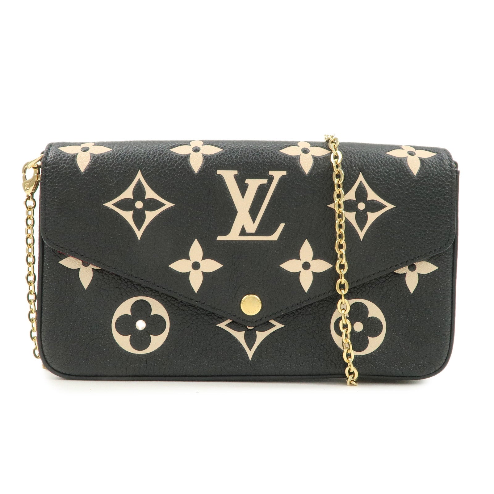 Louis Vuitton Monogram Empreinte Pochette Félicie Black M82479 Used