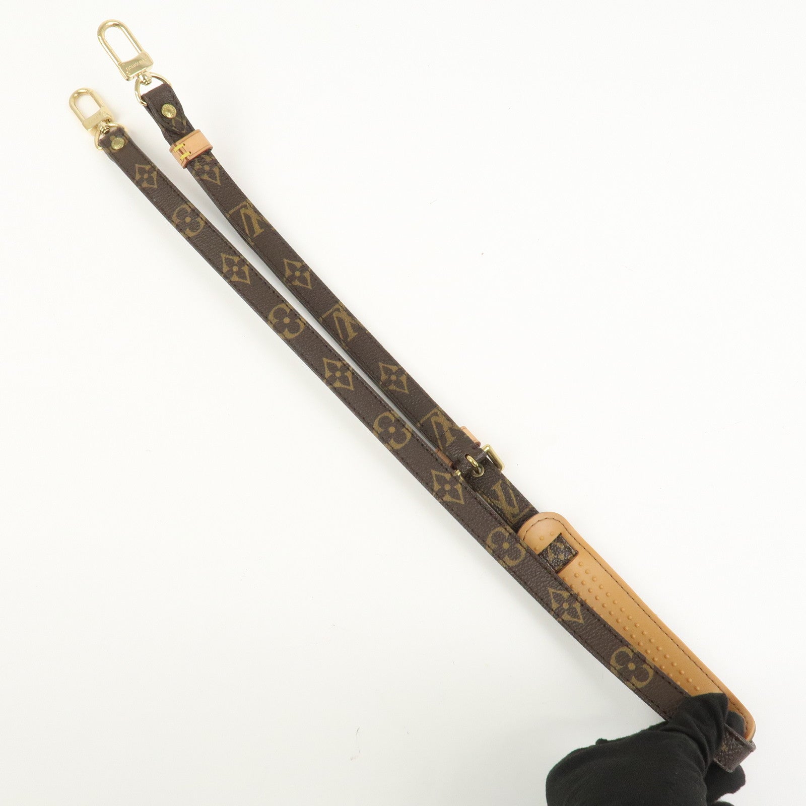 Louis Vuitton Monogram Adjustable Shoulder Strap Brown 120cm J52315