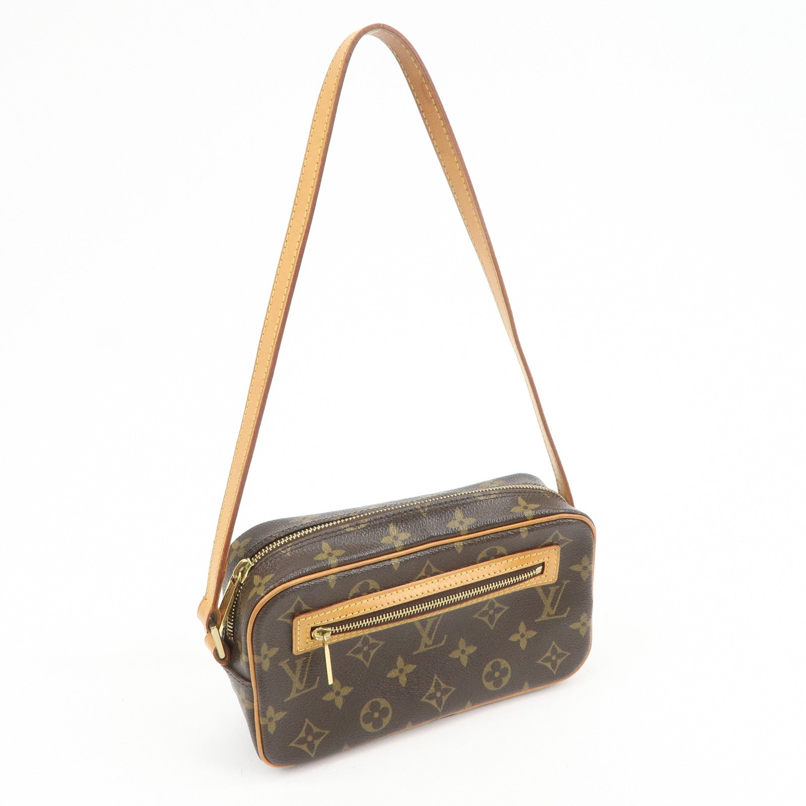 Louis Vuitton Monogram Pochette Cite Shoulder Bag Brown M51183