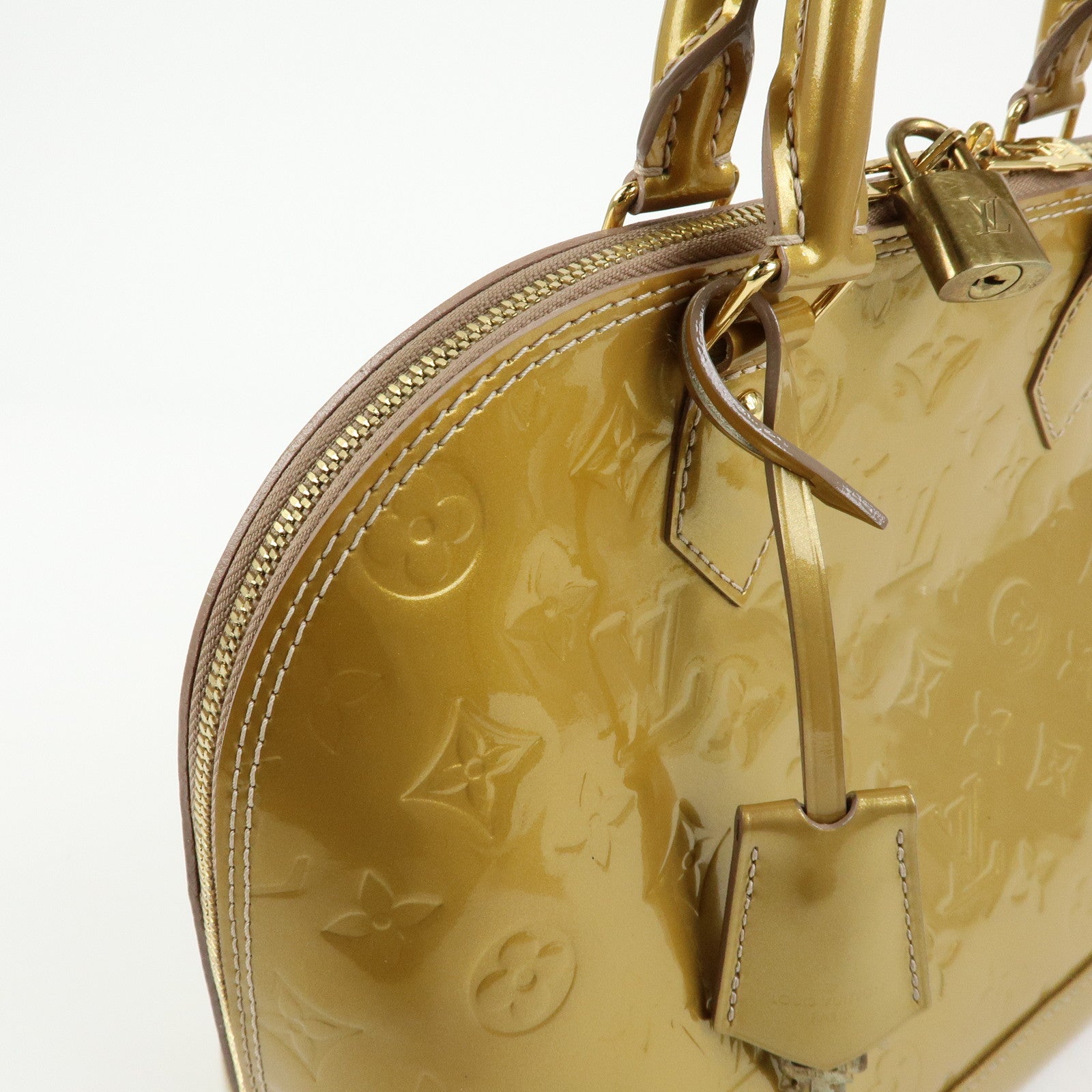 Louis Vuitton Monogram Vernis Alma PM Hand Bag Mordore M50563