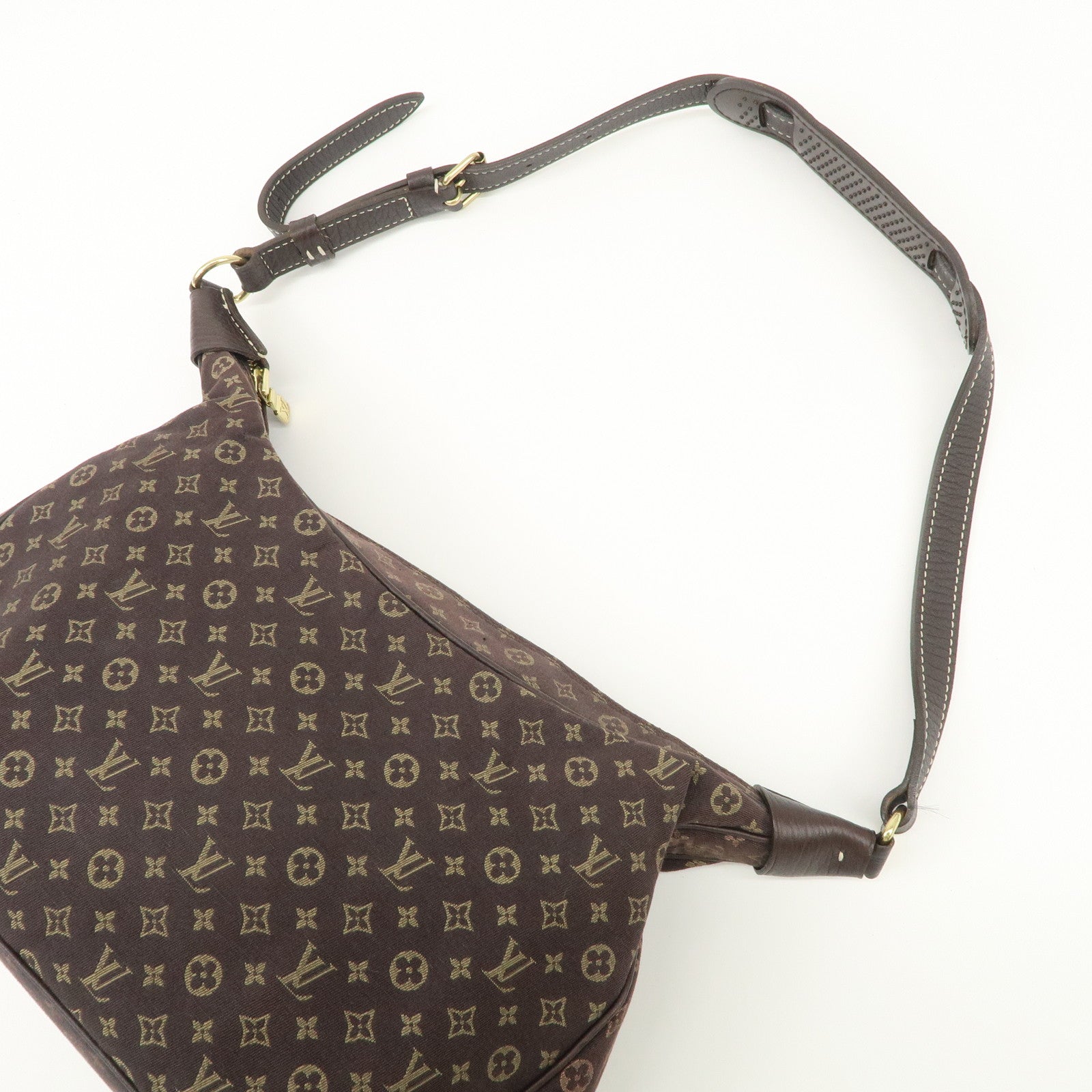 Louis Vuitton Monogram Mini Lin Boulogne Shoulder Bag Ebene M95225 Used