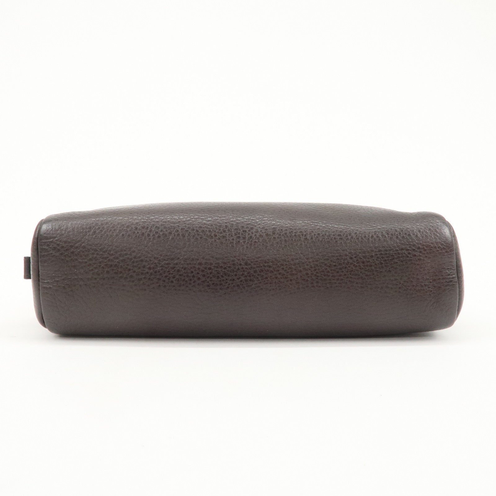 LOEWE Logo Leather Pouch Cosmetic Pouch Black