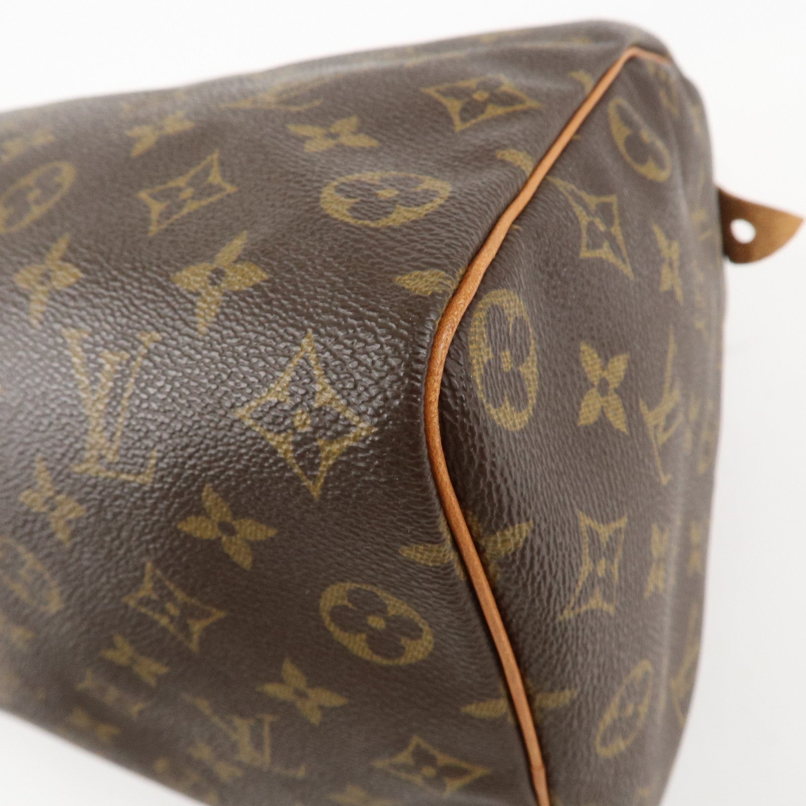 Louis Vuitton Monogram Speedy 35 Hand Bag Boston Bag Brown M41524