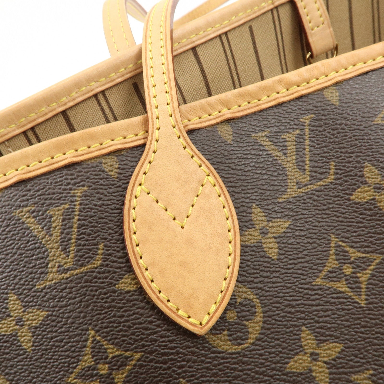 Louis Vuitton Monogram Neverfull MM Tote Bag Brown M40156 Used