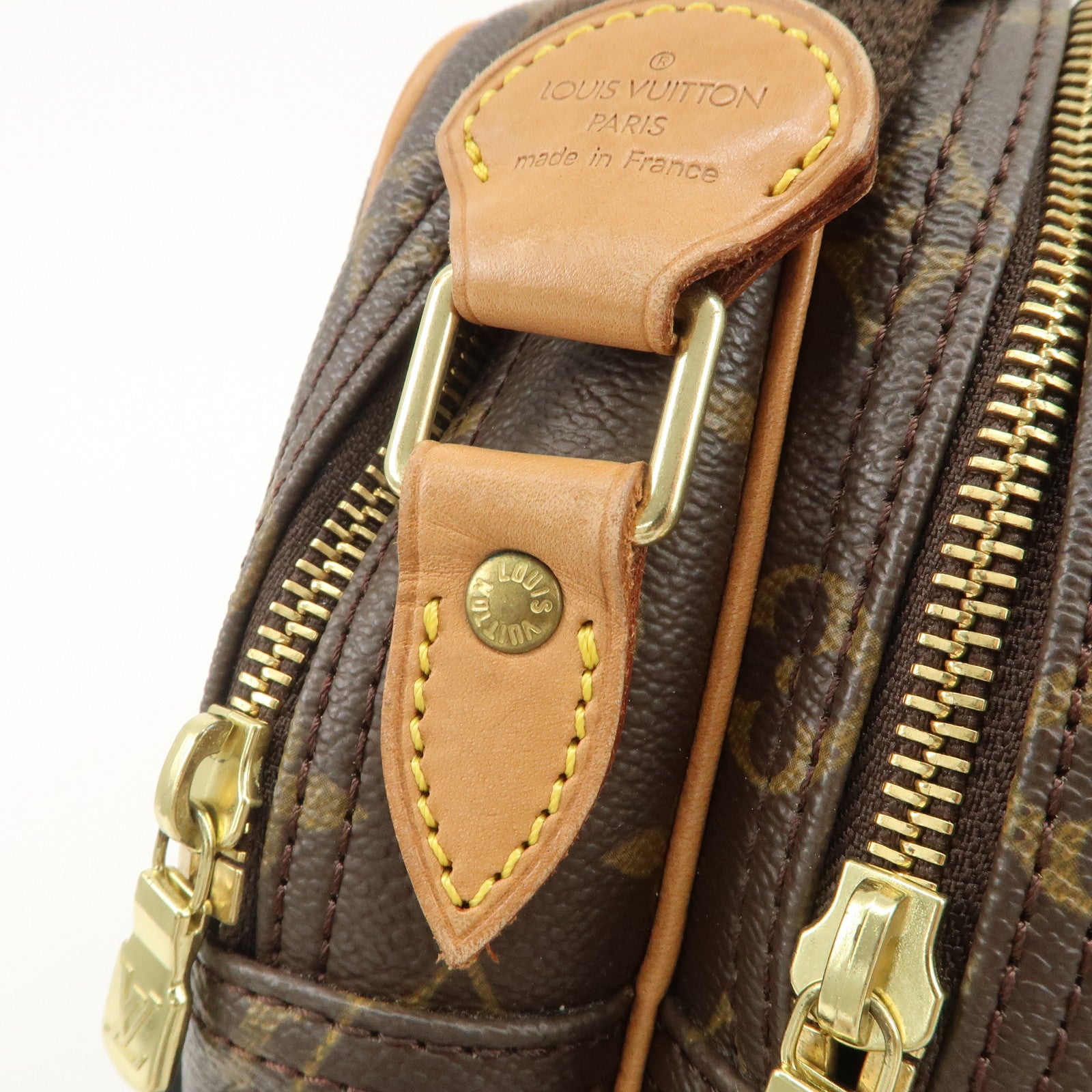 Louis Vuitton Monogram Reporter PM Shoulder Bag Brown M45254 Used