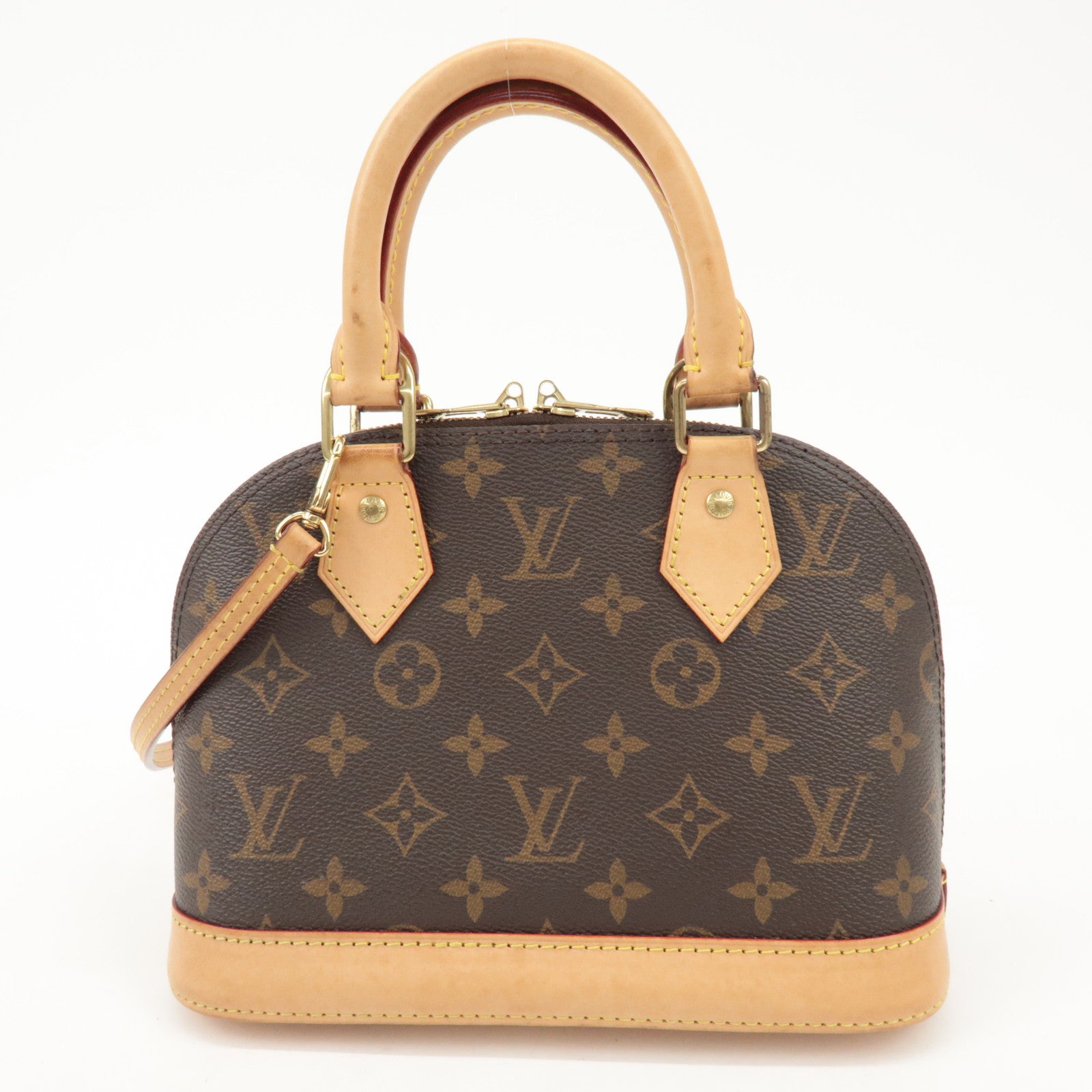 Louis Vuitton Monogram Alma BB 2Way Bag Hand Bag M53152 Used