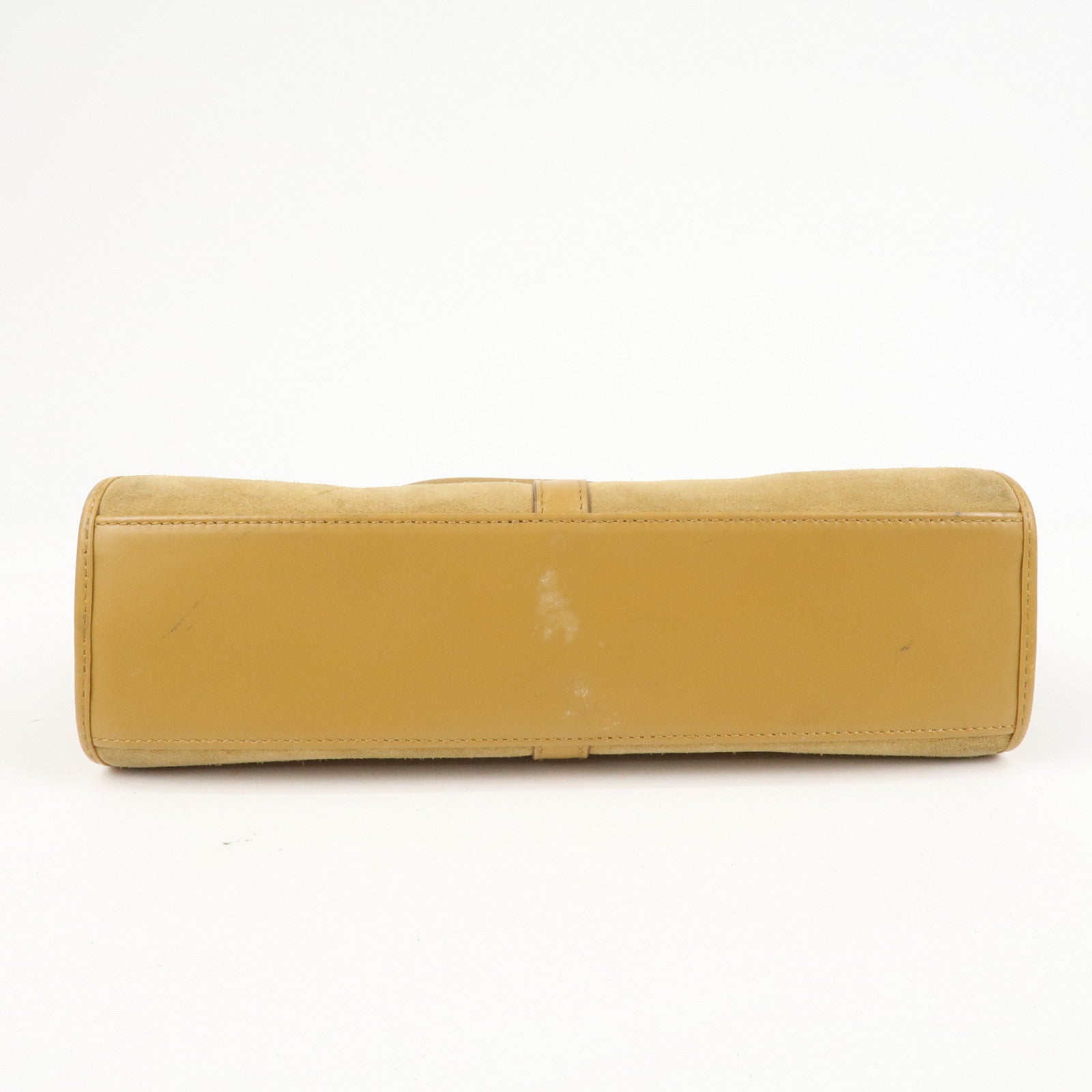 GUCCI Jackie Logo Suede Leather Shoulder Bag Light Brown 002・1068