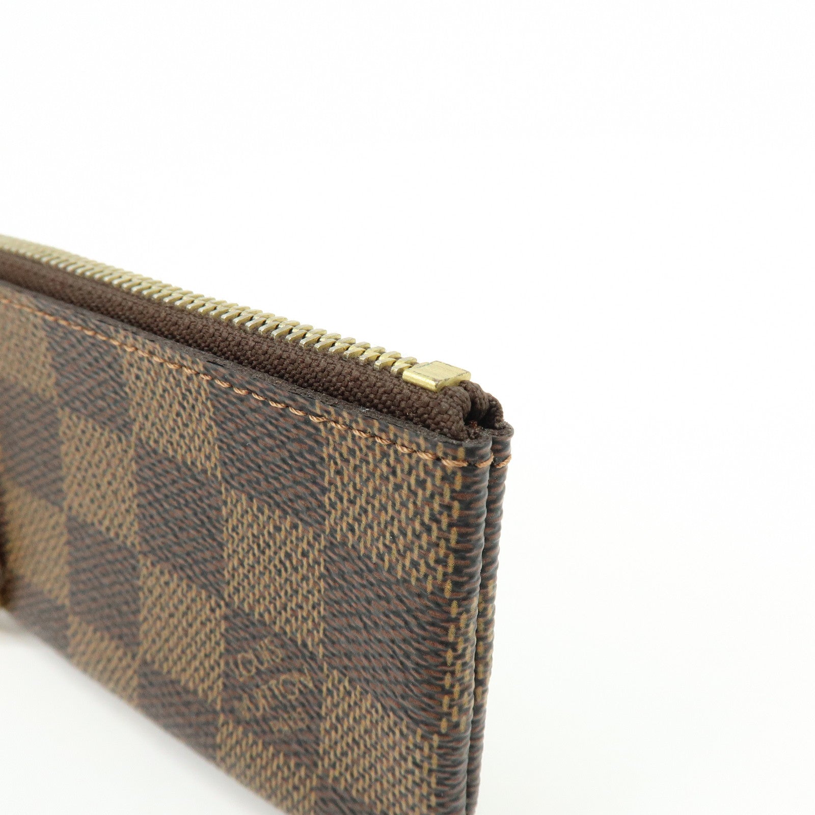 Louis Vuitton Damier Pochette Cles Coin Case Damier Ebene N62658