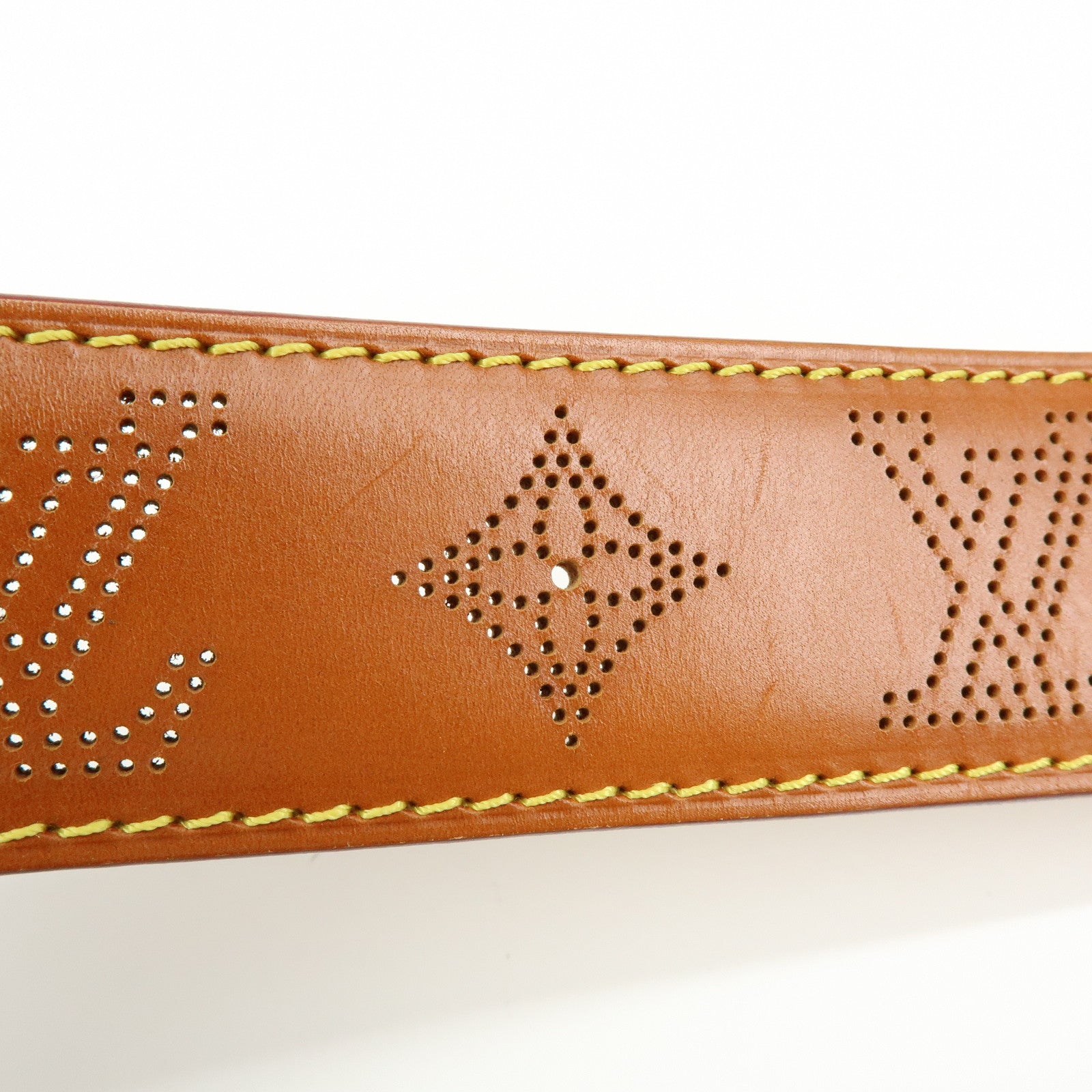 Louis Vuitton Monogram Ceinture Perforee Belt 90/36 Brown M6939