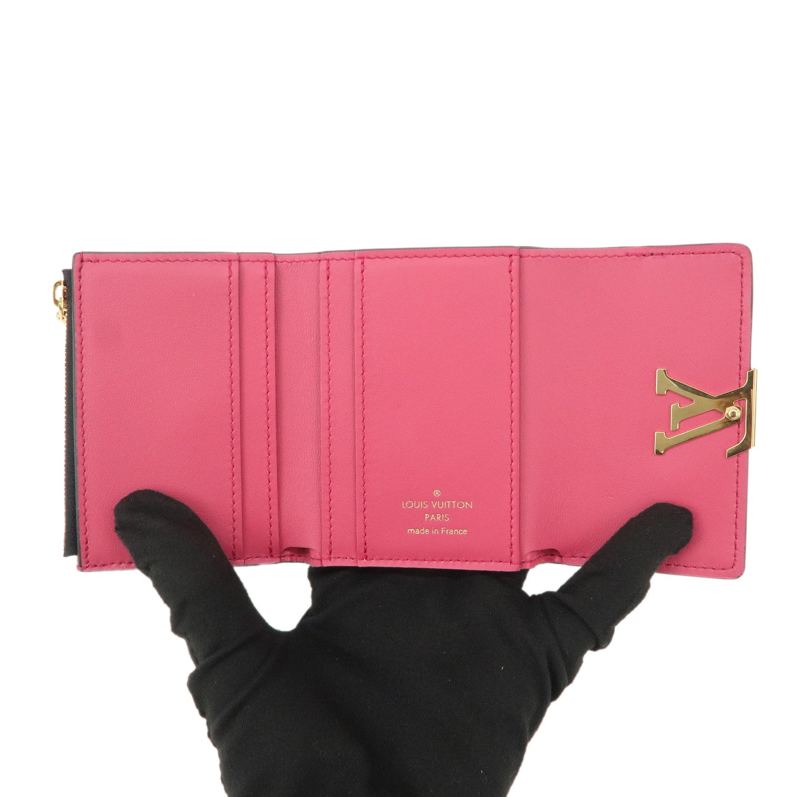Louis Vuitton Portefoille Capucines XS Compact Wallet Black M68587