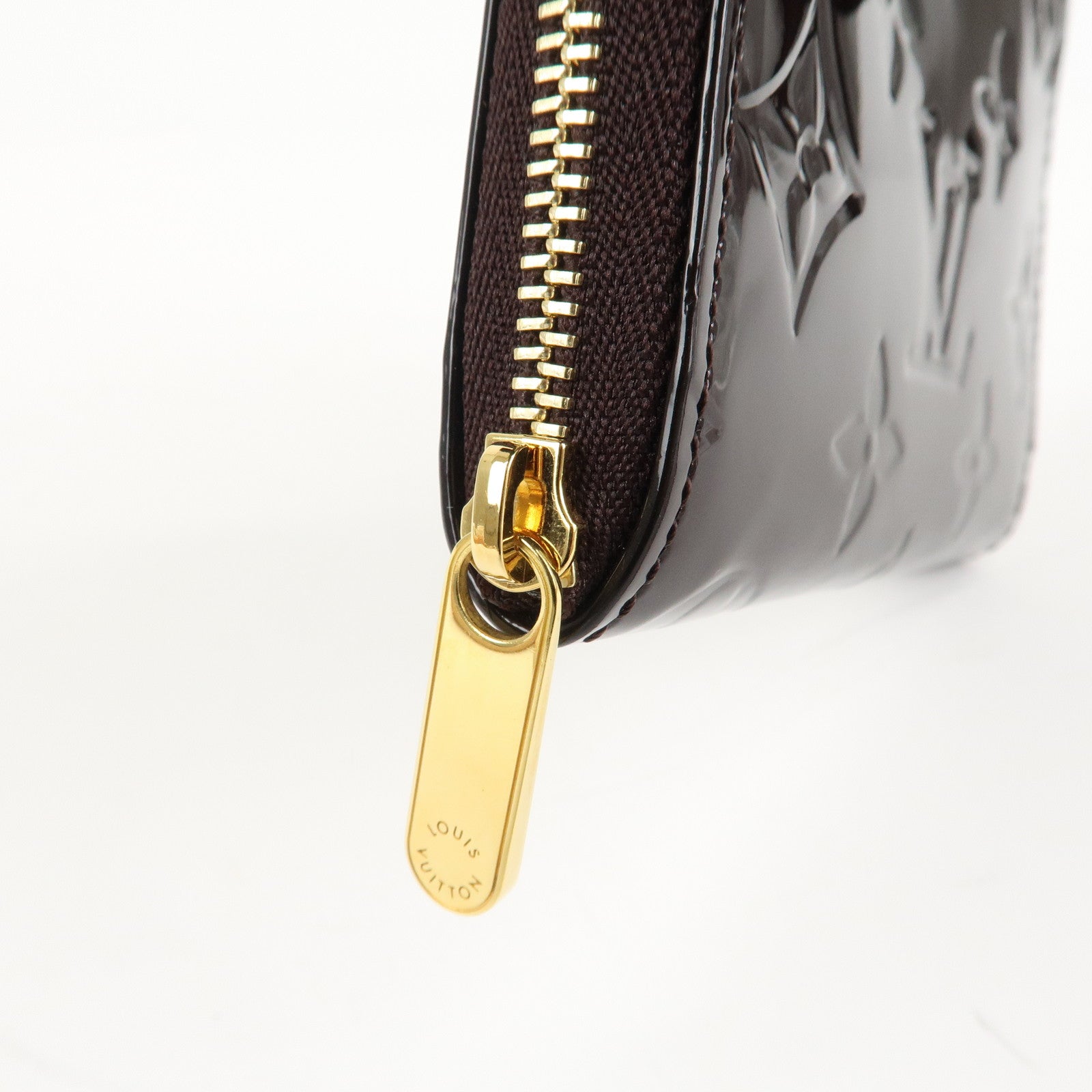Louis Vuitton Monogram Vernis Zippy Coin Purse Amarante M93607 Used