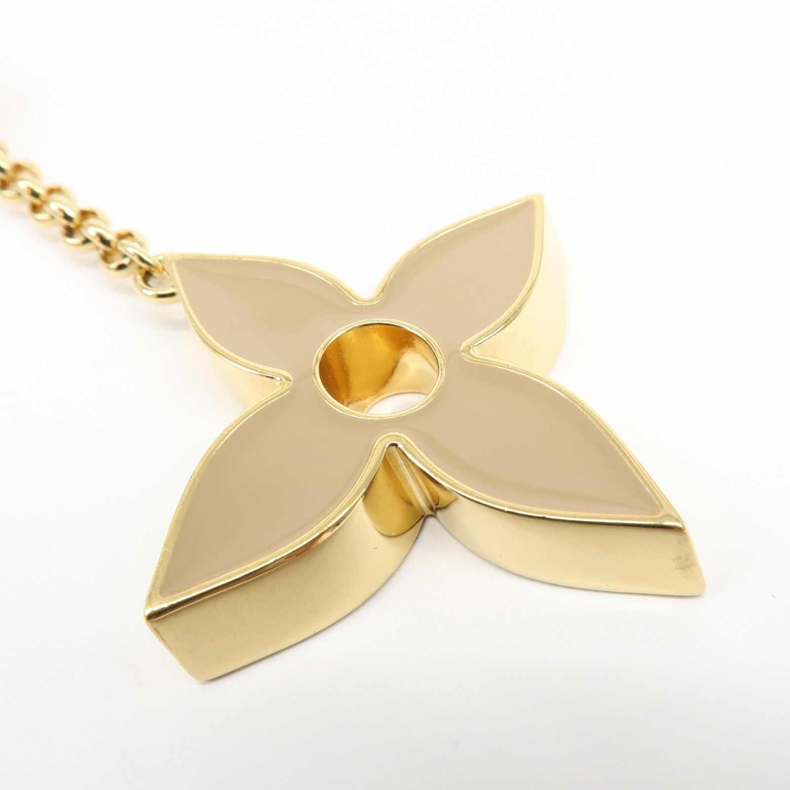 Louis Vuitton Fleur de Monogram Metal Bag Charm Key Charm M01652
