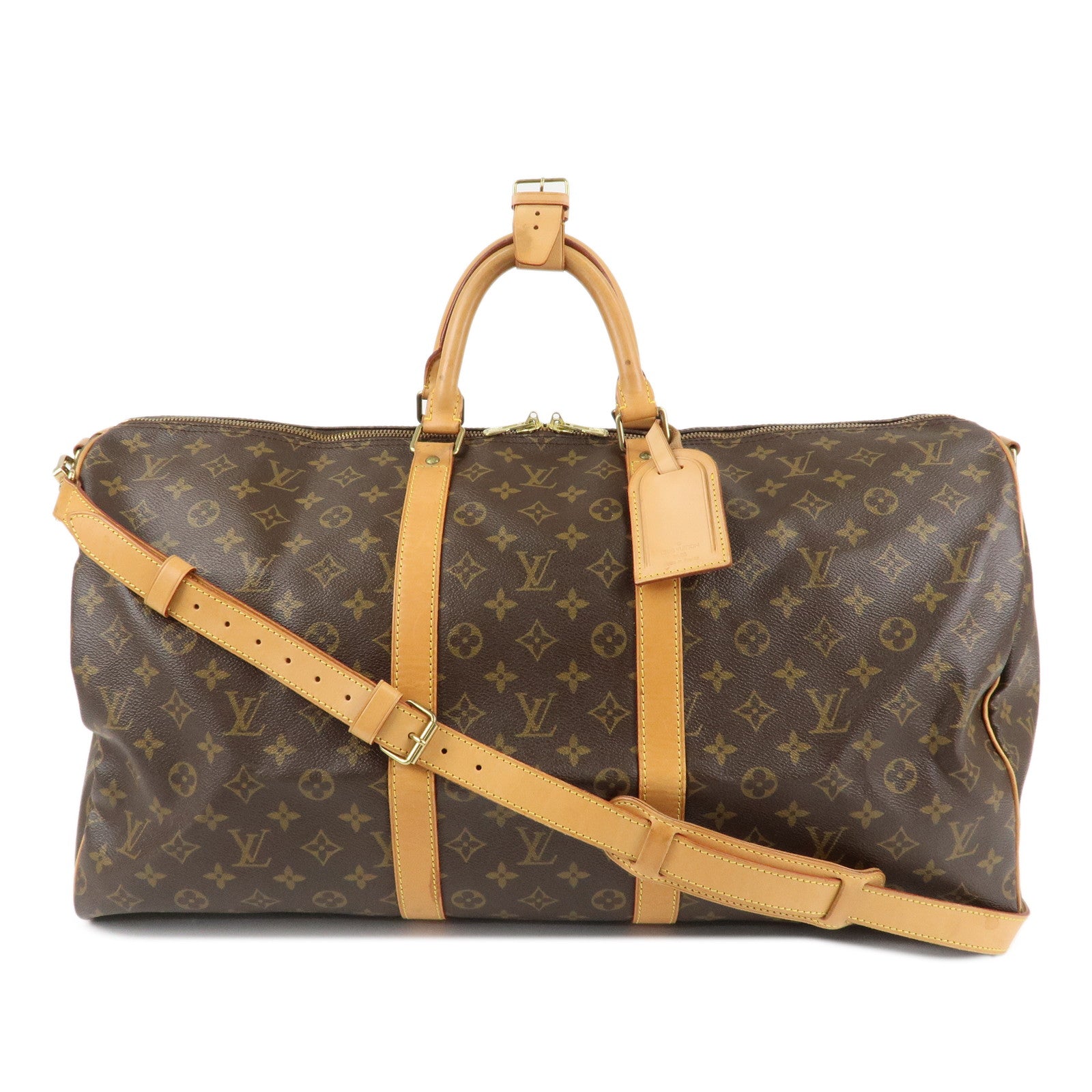 Louis Vuitton Monogram Keep All Bandouliere 55 Boston Bag M41414 Used