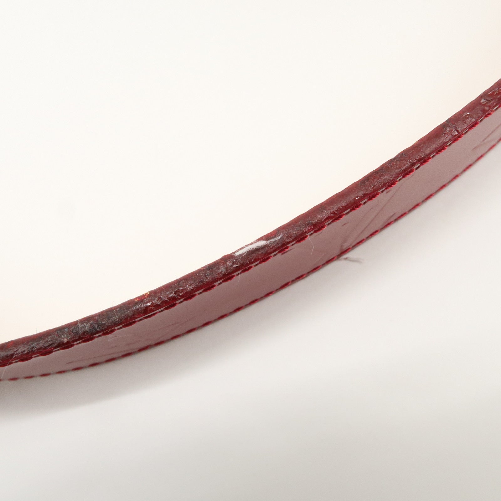 Louis Vuitton Monogram Vernis Ceinture Carre Belt 90/36 Red M6980