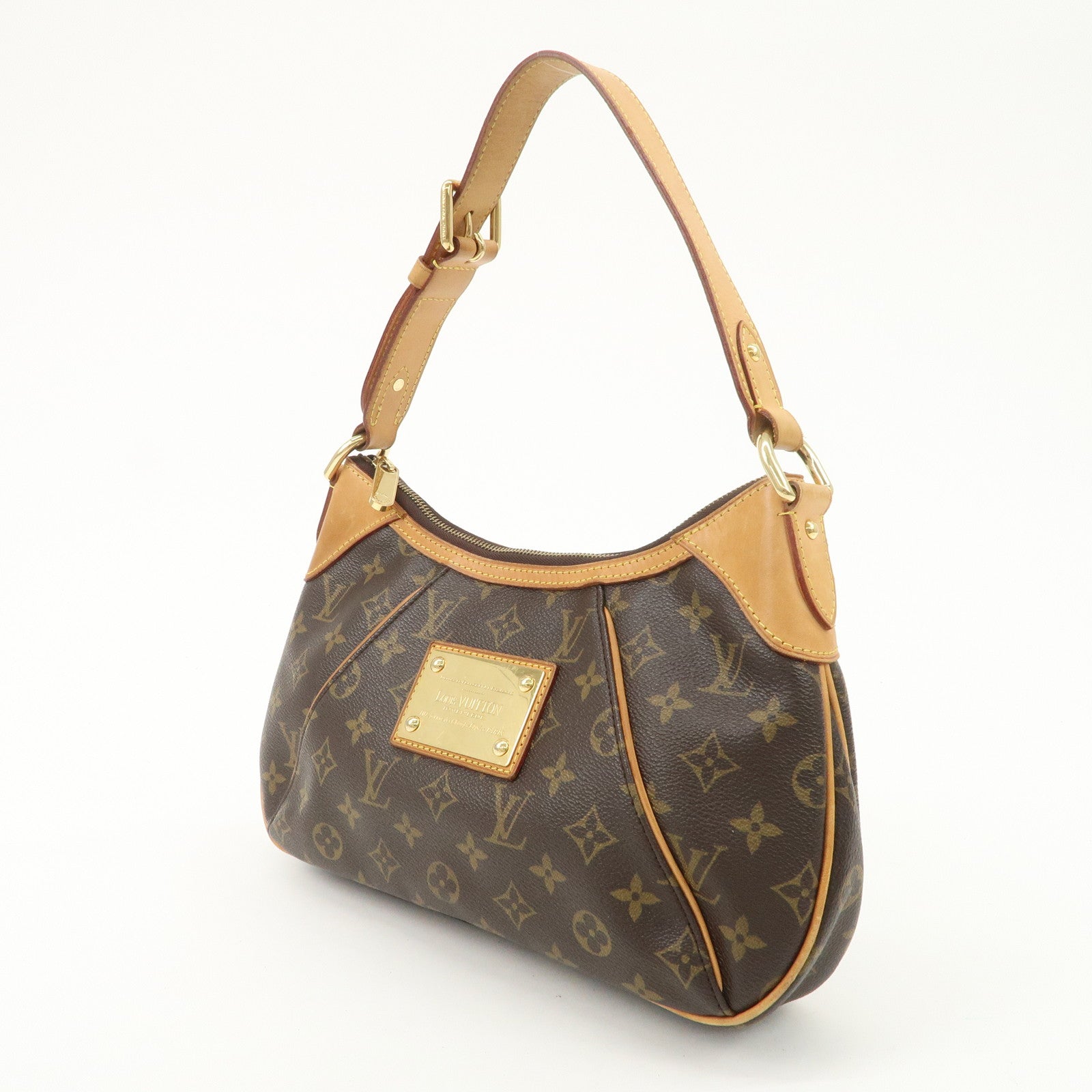 Louis Vuitton Monogram Thames PM Shoulder Bag Brown M56384 Used