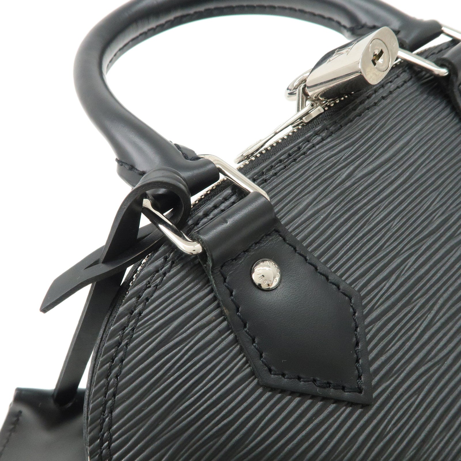 Louis Vuitton Epi Alma BB 2Way Hand Shoulder Bag Noir Black M40862