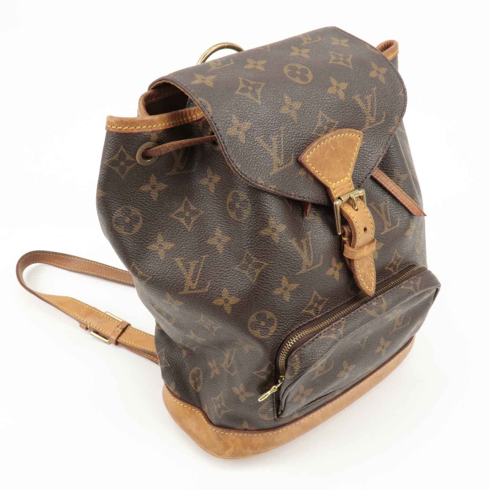 Louis Vuitton Monogram Montsouris MM Backpack Brown M51136 Used