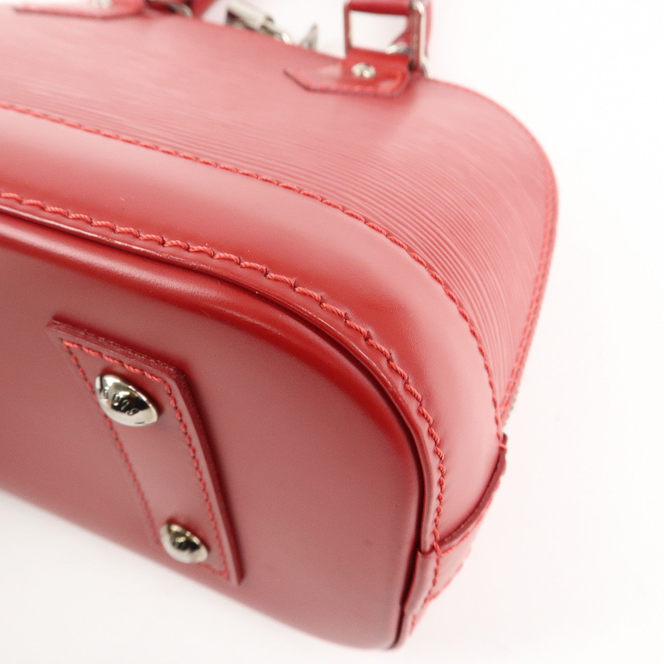 Louis Vuitton Epi Alma BB 2Way Hand Shoulder Bag Carmine M40850 Used