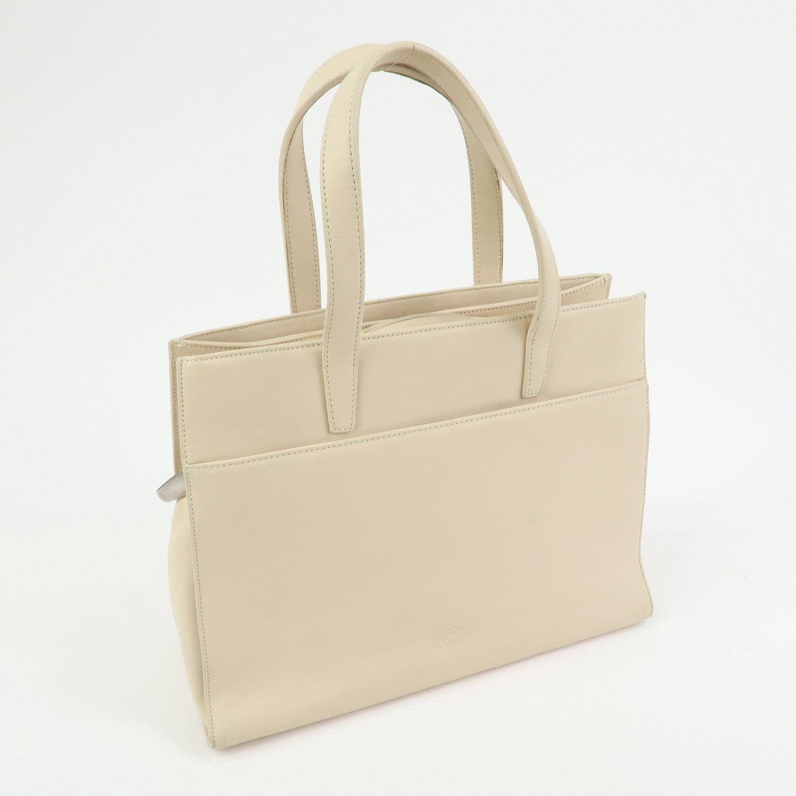 LOEWE Anagram Nappa Leather 2Way Bag Hand Shoulder Bag Ivory