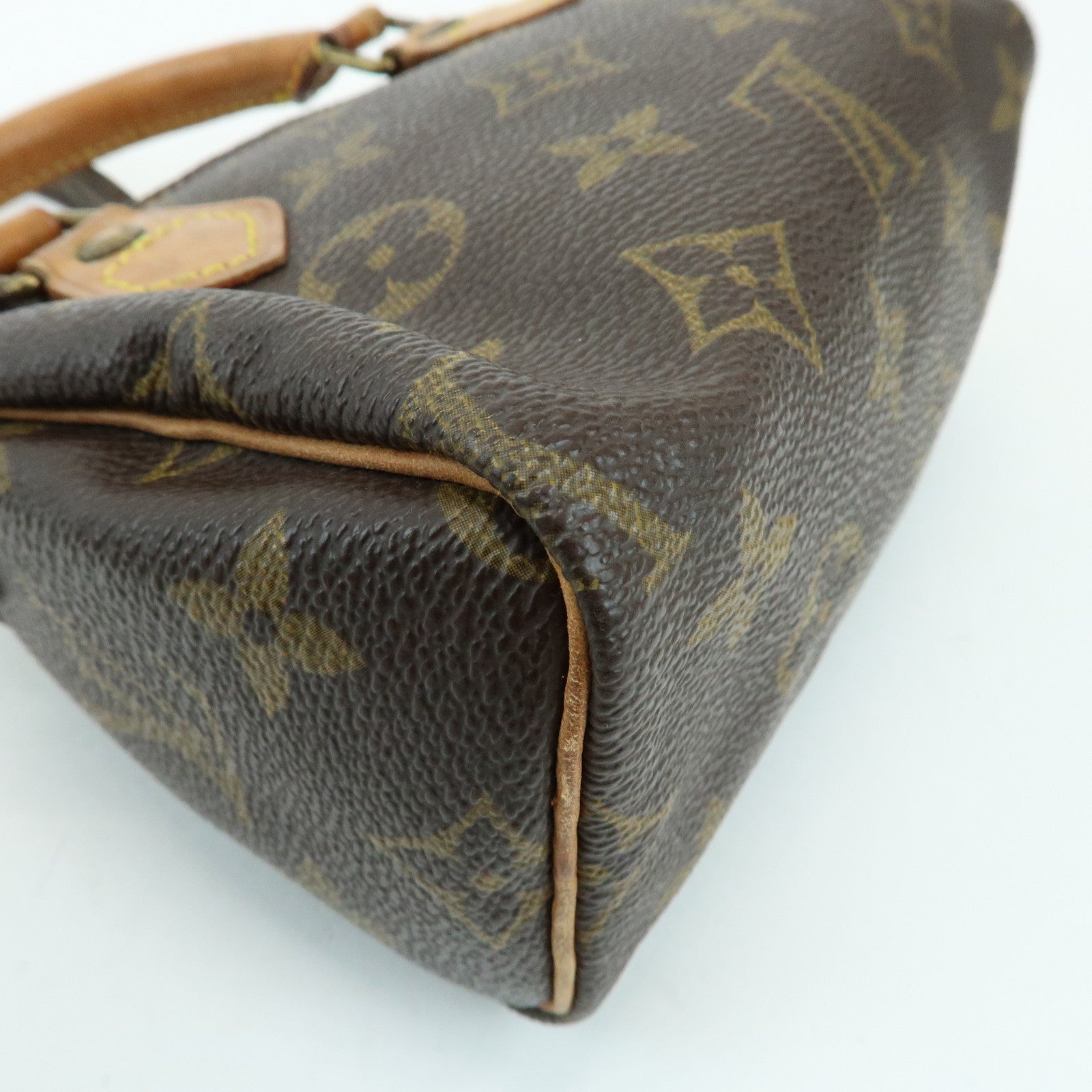 Louis Vuitton Monogram Mini Speedy Hand Shoulder Bag Brown M41534