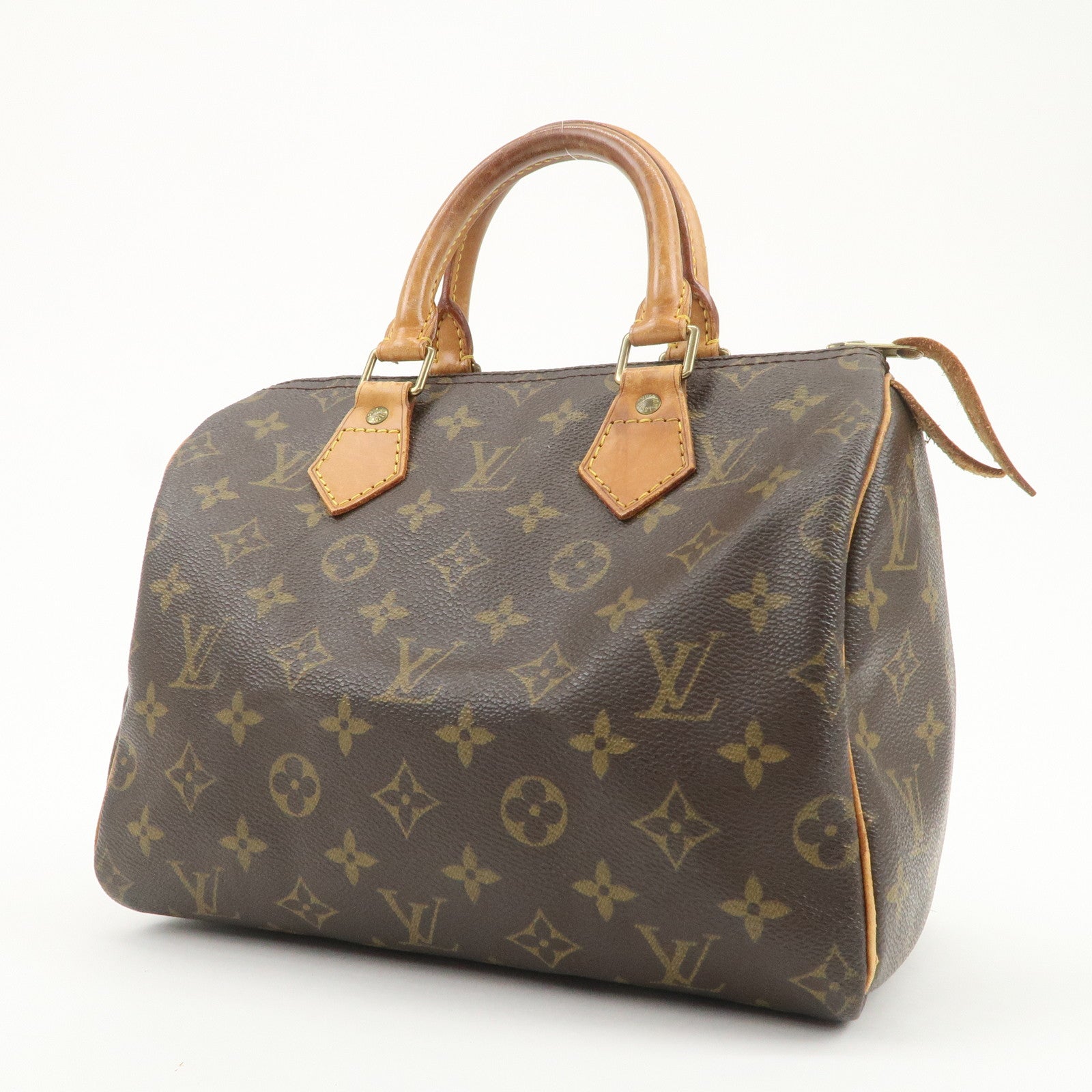 Louis Vuitton Monogram Speedy 25 Boston Bag Hand Bag Brown M41528