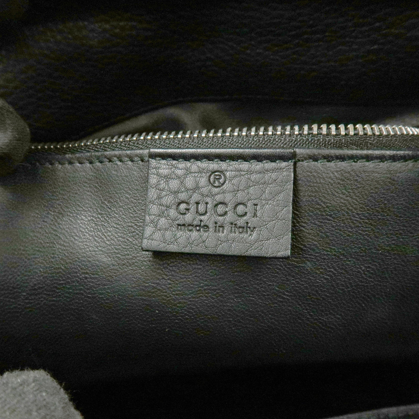 GUCCI Calf Leather Studs 2Way Hand Bag Shoulder Bag Black 370822
