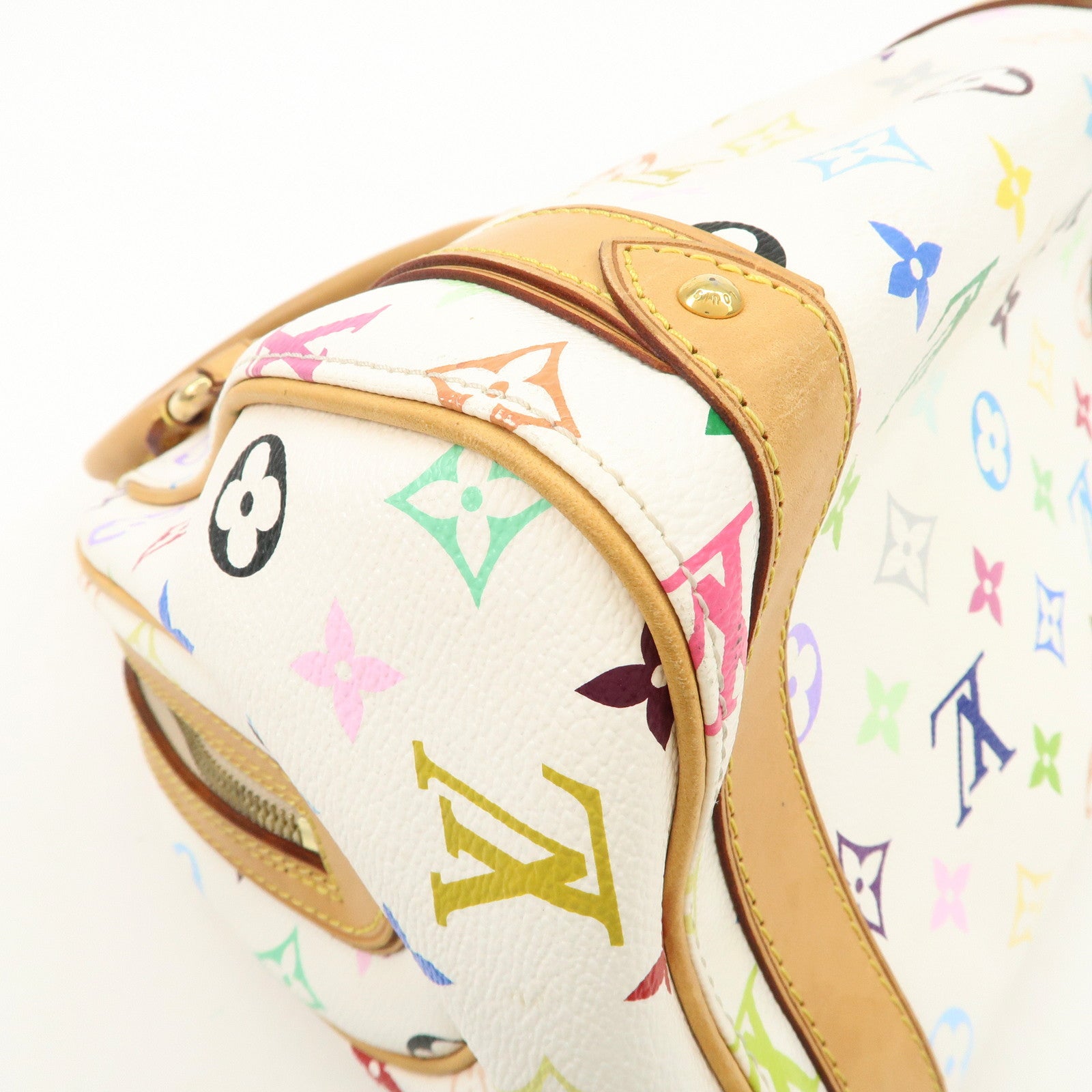 Louis Vuitton Monogram Multicolor Priscilla Hand Bag Blanc M40096