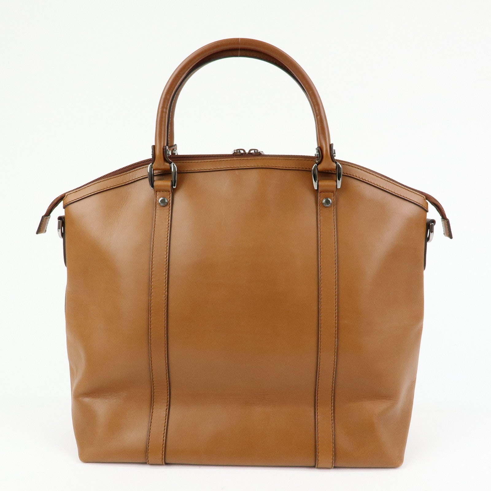 GUCCI Interlocking G Leather 2Way Hand Shoulder Bag Brown 341503