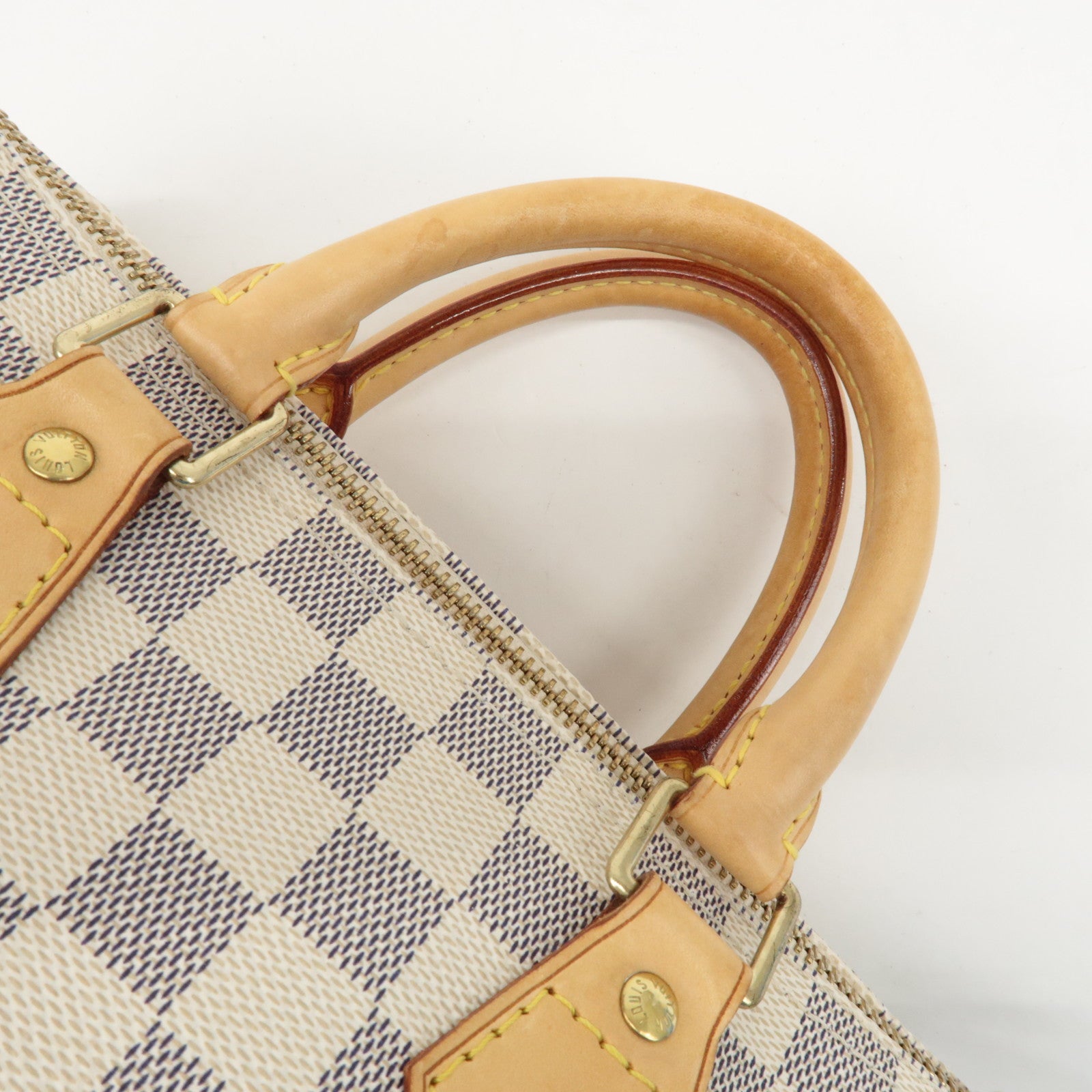 Louis Vuitton Damier Azur Speedy 25 Boston Bag Hand Bag N41534 Used
