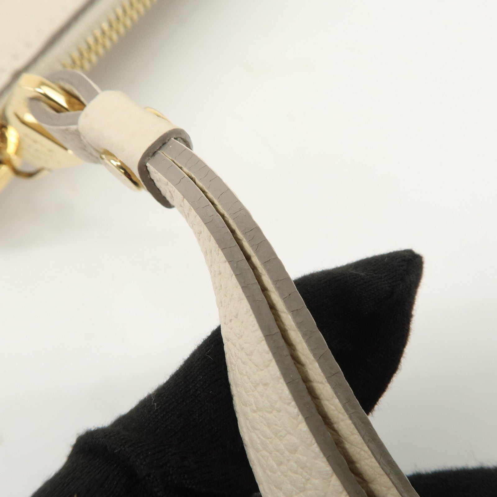 Louis Vuitton Monogram Empreinte Citadines Pouch Hand Bag Neige