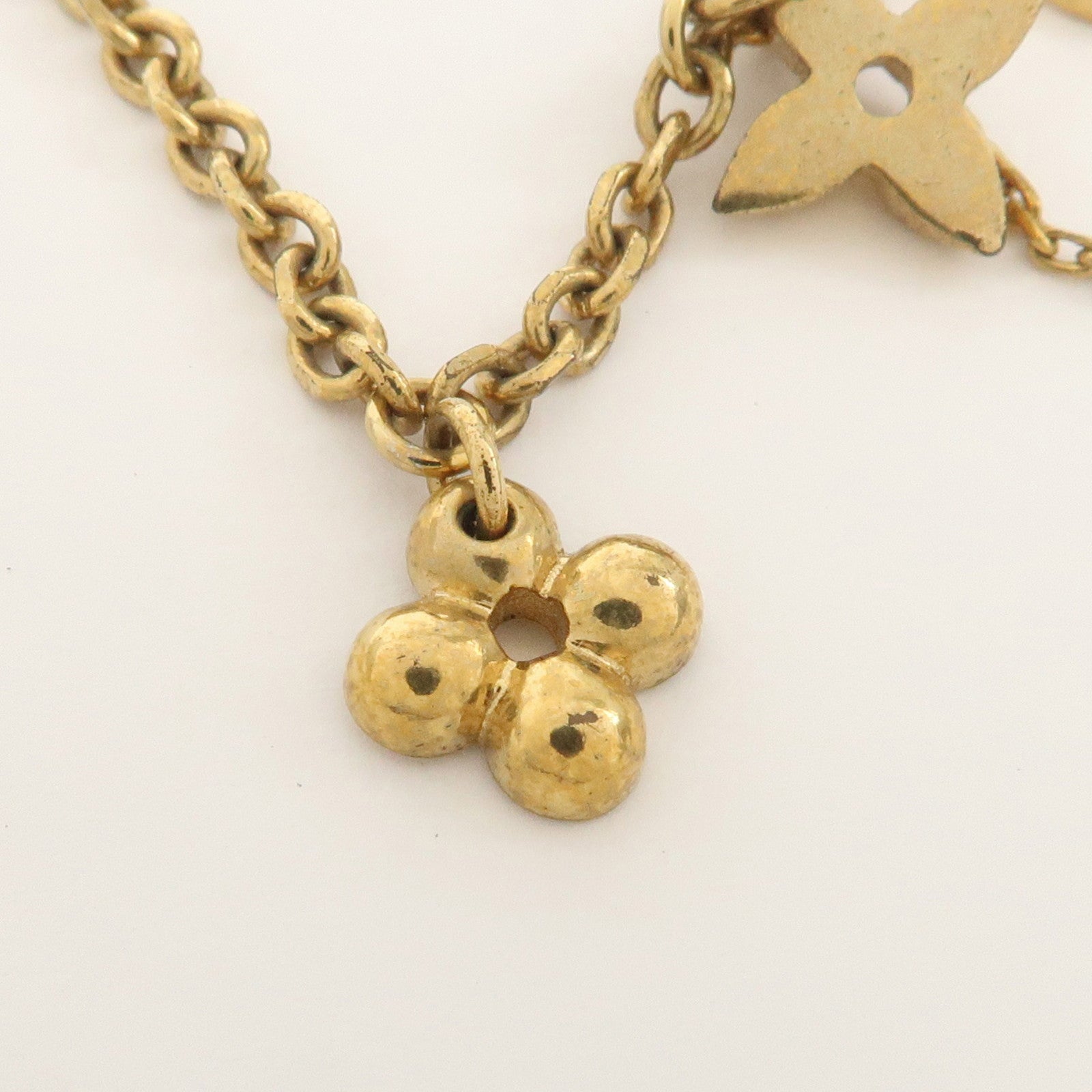 Louis Vuitton Monogram Metal Blooming Bracelet Gold M64858