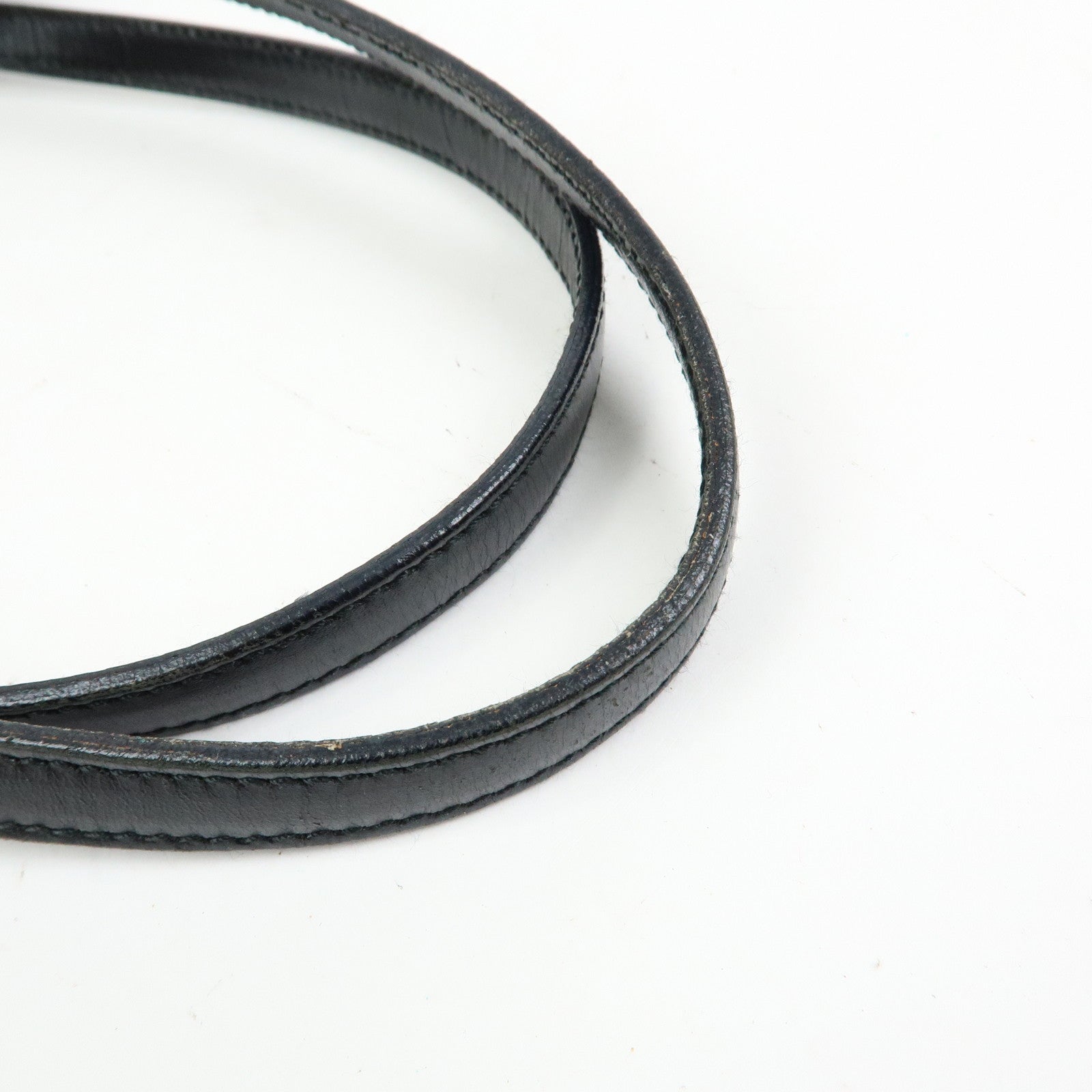 PRADA Triangle Logo Nylon Leather Tote Bag Hand Shoulder Bag Black