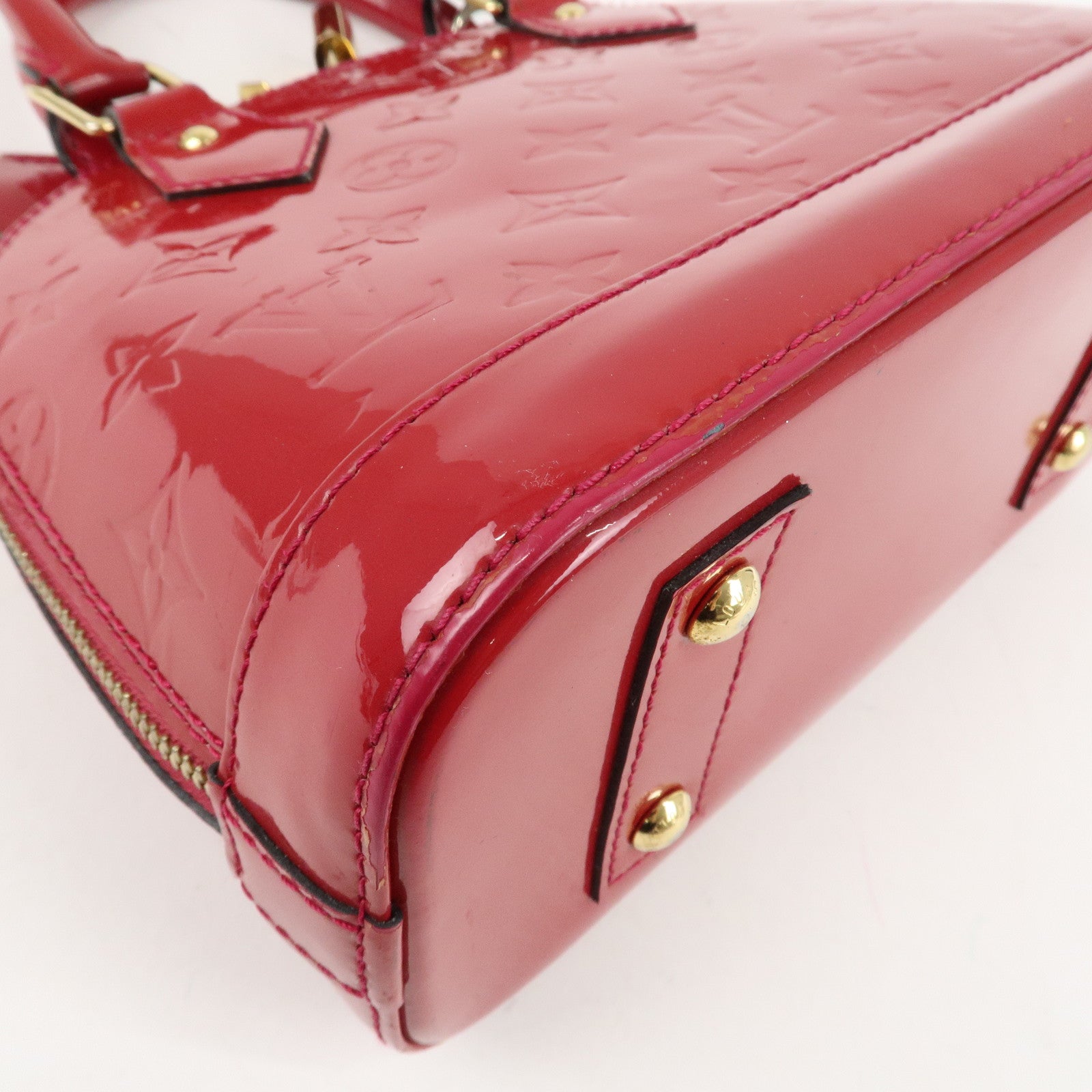 Louis Vuitton Monogram Vernis Alma BB 2Way Bag Rose Indien M91771 Used