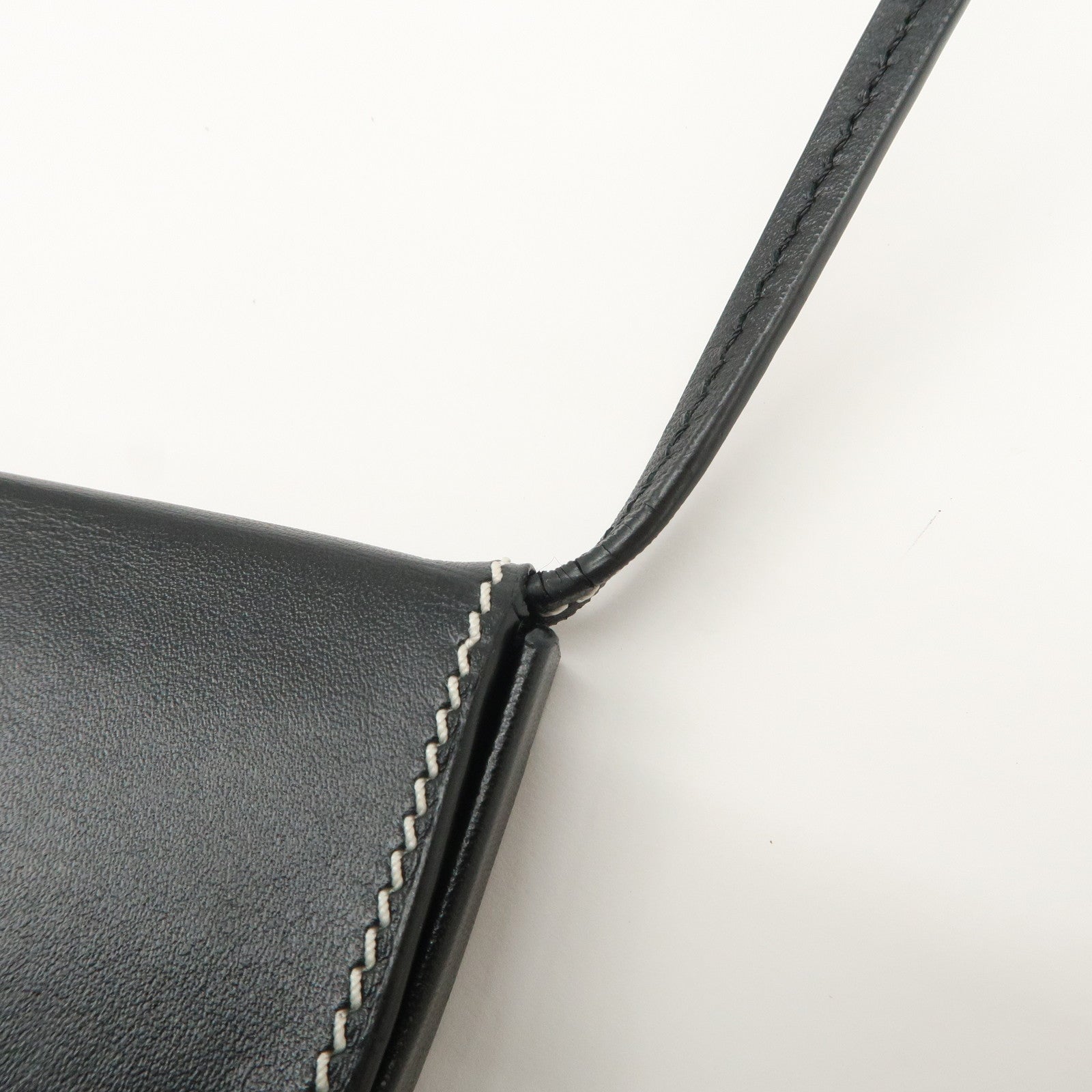 LOEWE Anagram Leather Mini Heel Shoulder Strap Pouch Coin Case