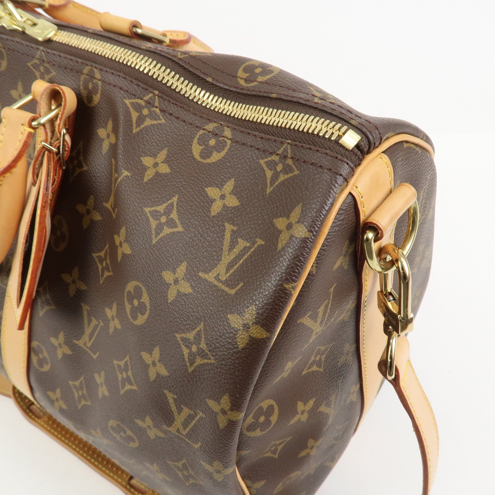 Louis Vuitton Monogram Keep All Bandouliere 45 Boston Bag M41418