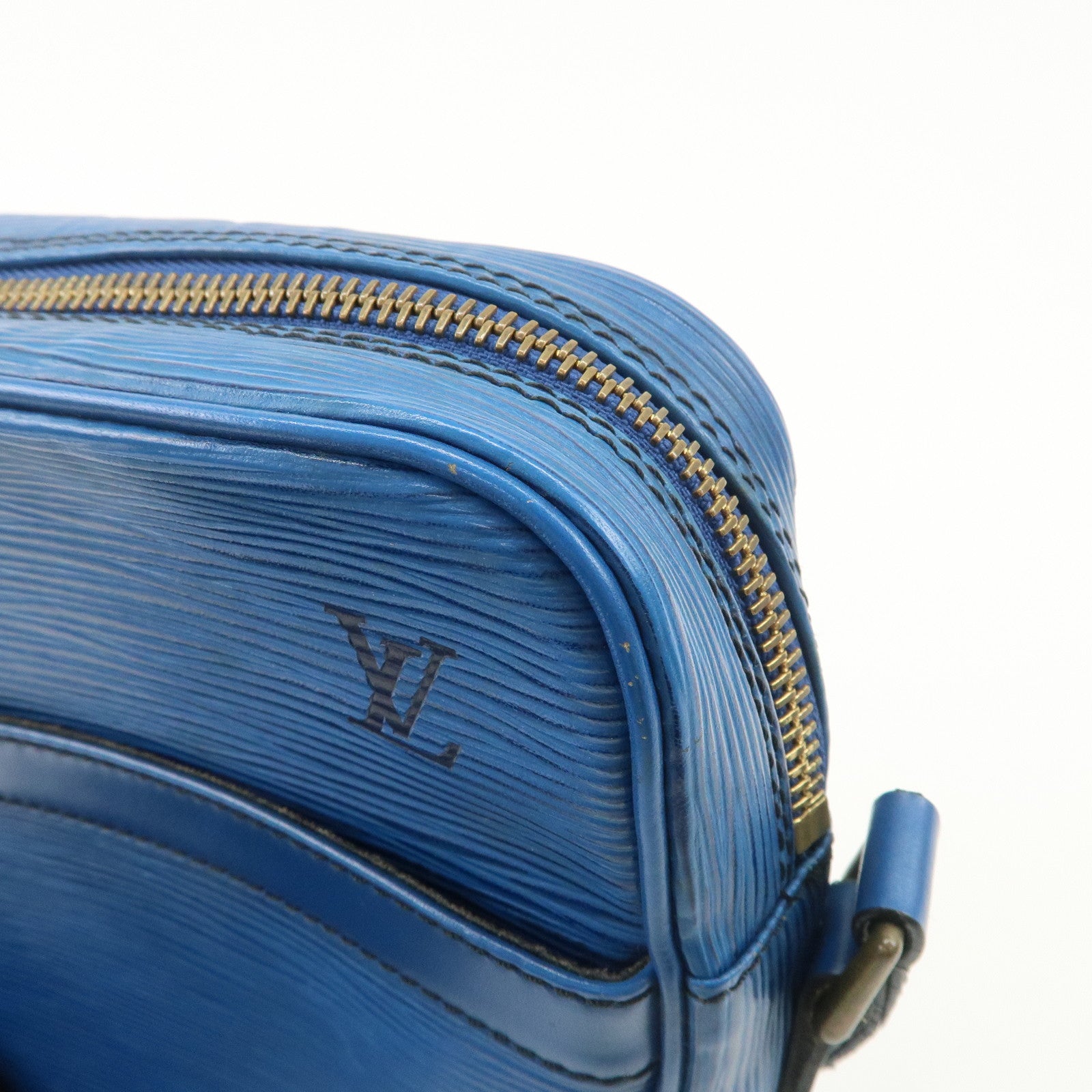 Louis Vuitton Epi Leather Danube Shoulder Bag Toledo Blue M45635