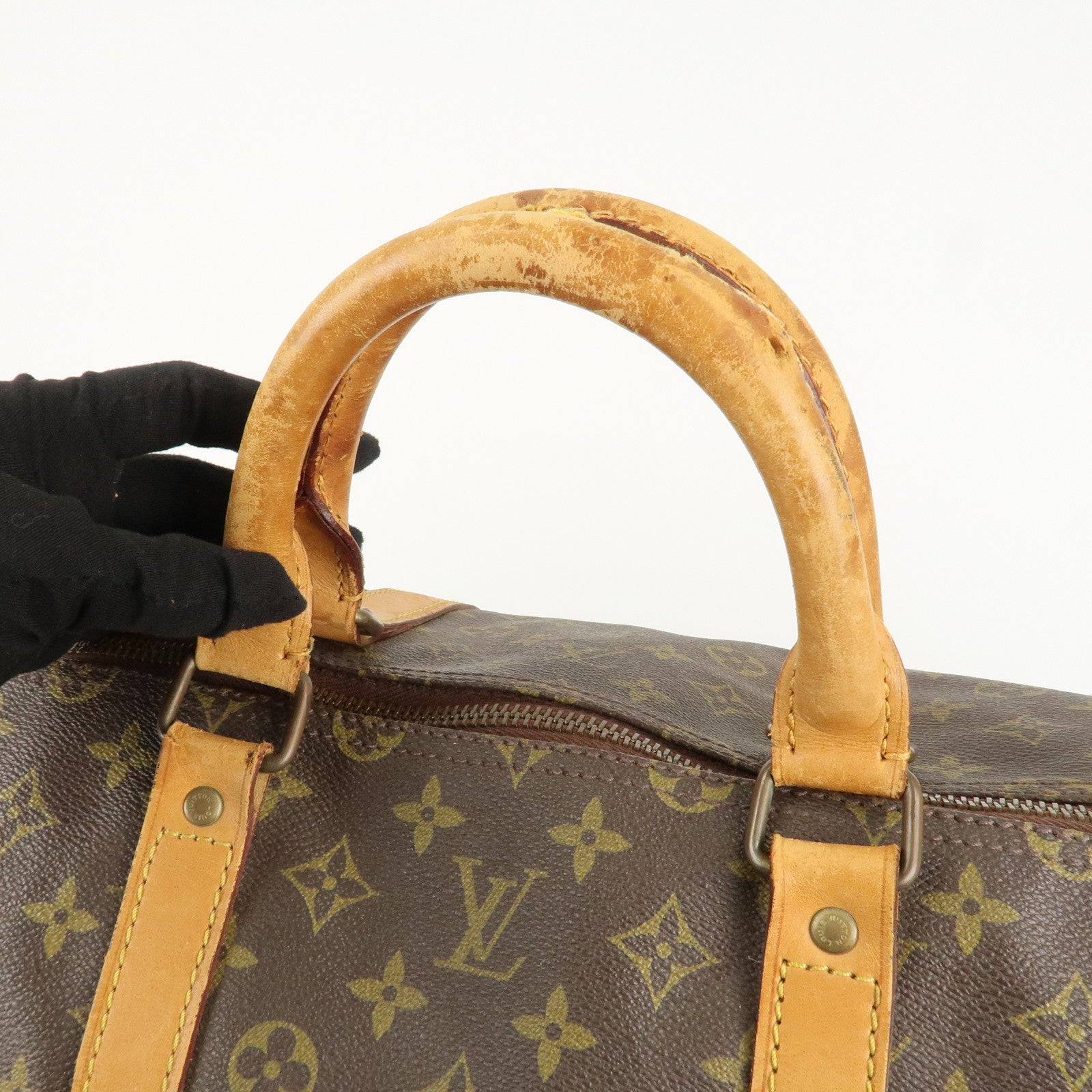 Louis Vuitton Monogram Keep All 60 Boston Bag Brown M41422 Used
